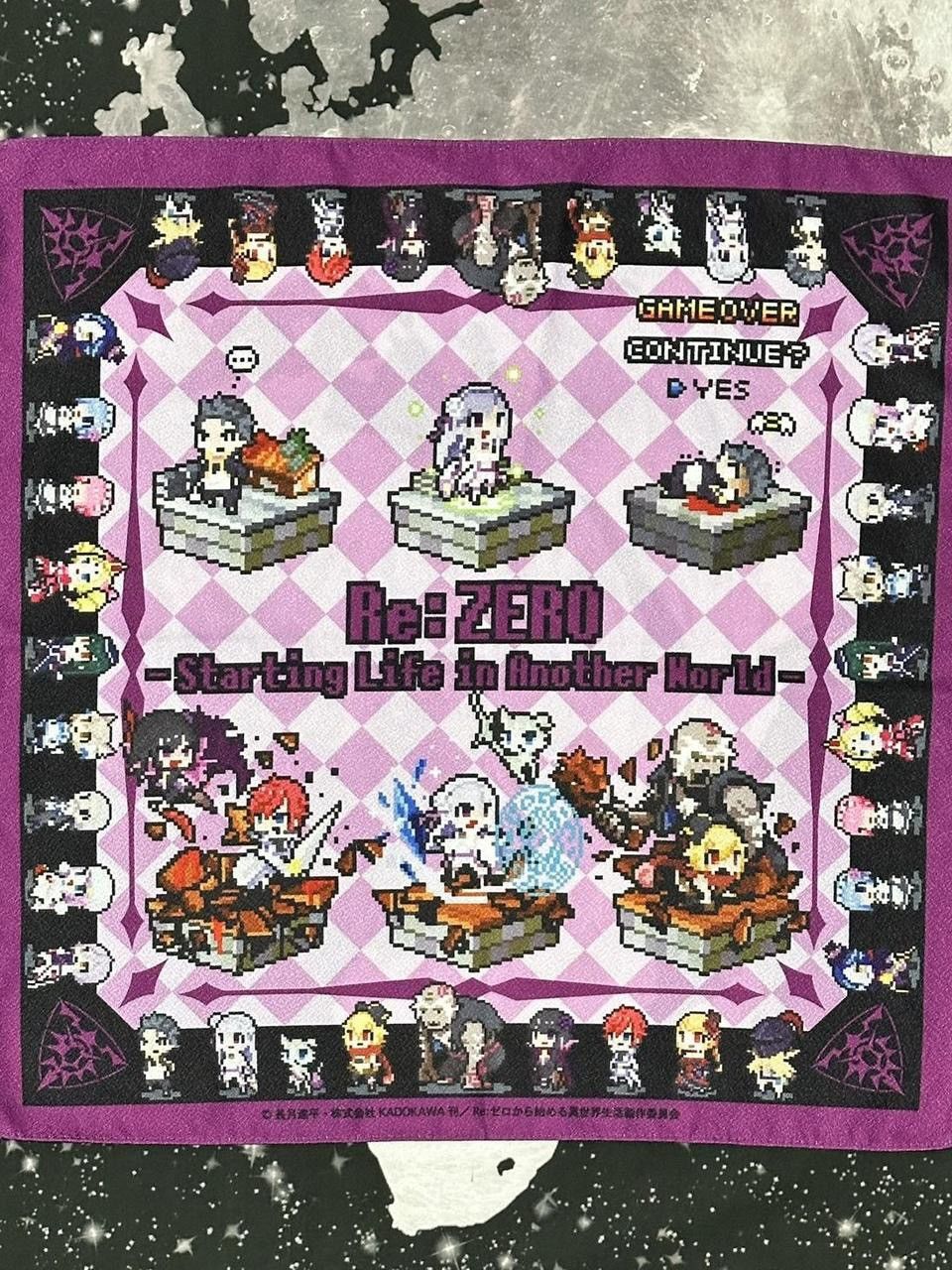 Re: Zero Anime Television Series Pixel Scarf