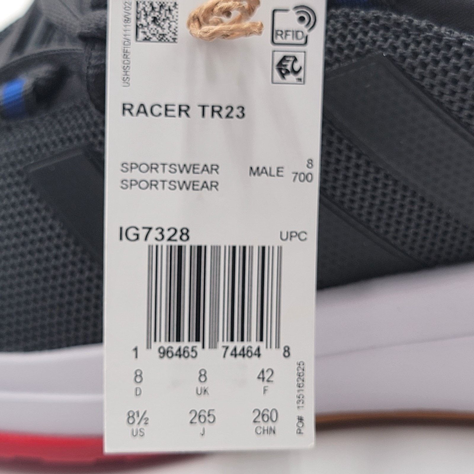 Adidas adidas Racer TR23 Men's IG7328 Carbon/Black/Blue 8.5 US Size US 8.5 / EU 41-42 - 6 Thumbnail