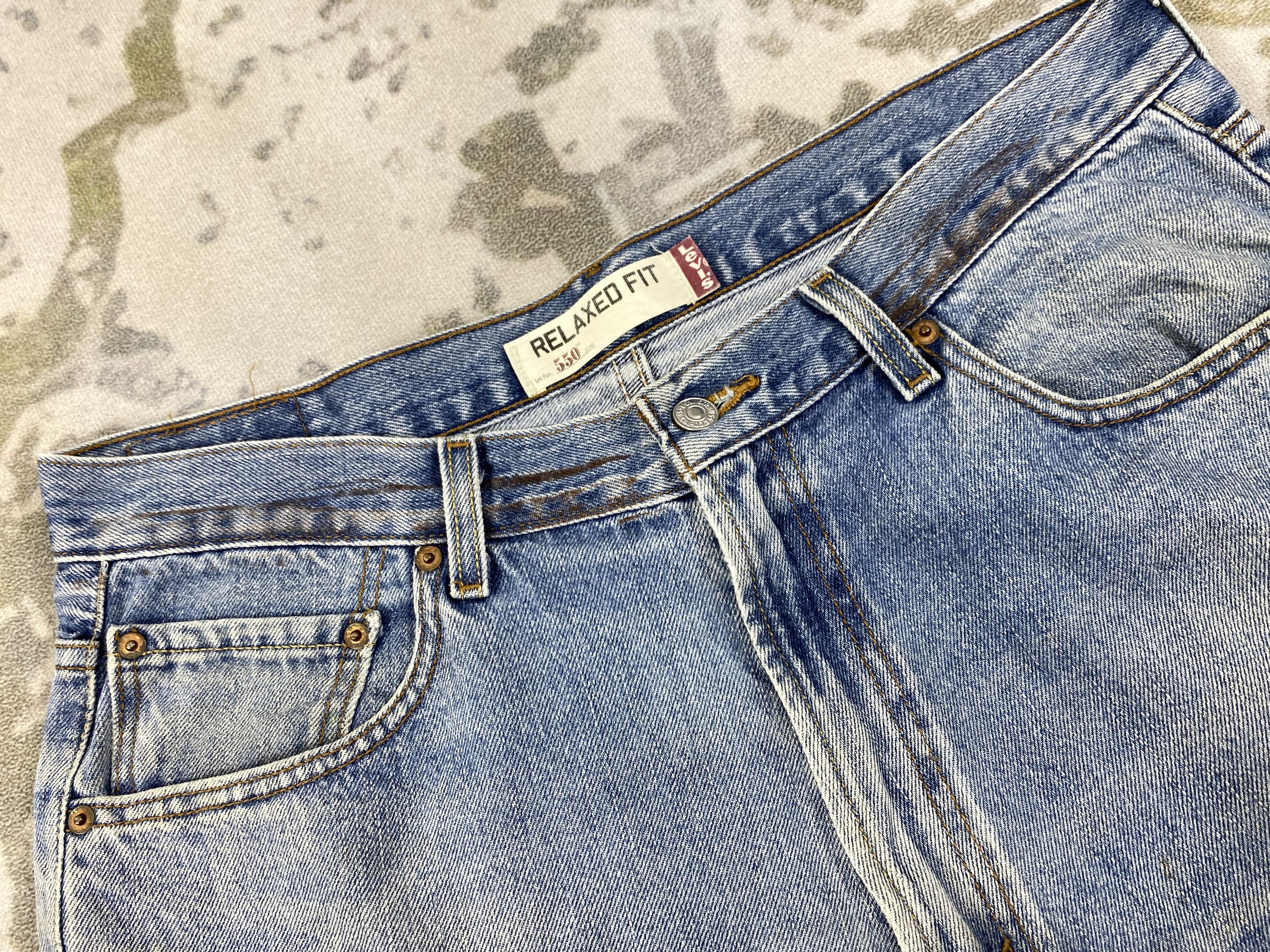 Vintage Light Blue Wash Vintage Levi's 550 36x32 Denim -JN2121 Size US 36 / EU 52 - 13 Thumbnail