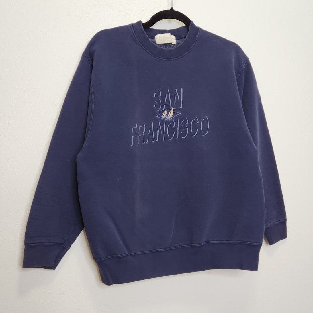 Vintage Vintage San Francisco Faded Crewneck Sweatshirt Tourist Size US L / EU 52-54 / 3 - 2 Thumbnail