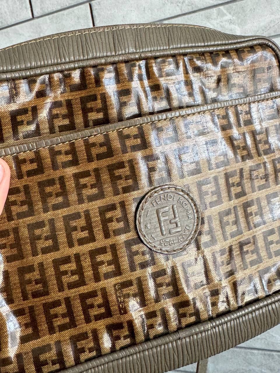 Fendi × Vintage Vintage 70s 80s fendi zucca monogram messenger bag Size ONE SIZE - 8 Thumbnail