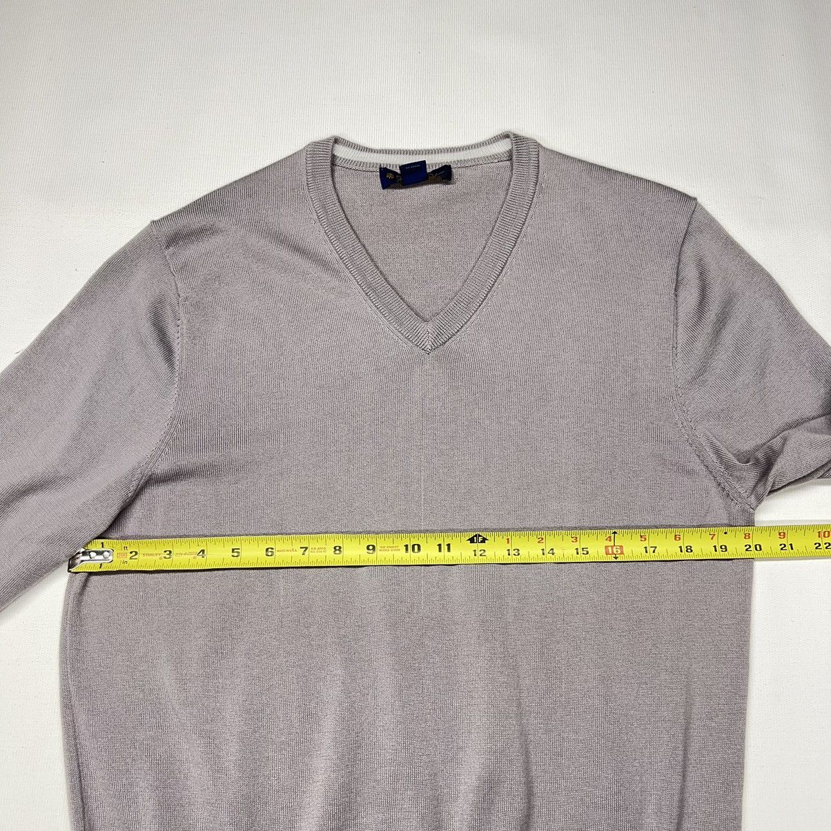 Brooks Brothers Brooks Brothers Sweater Grey V-Neck Pullover Supima Cotton Size US M / EU 48-50 / 2 - 15 Thumbnail