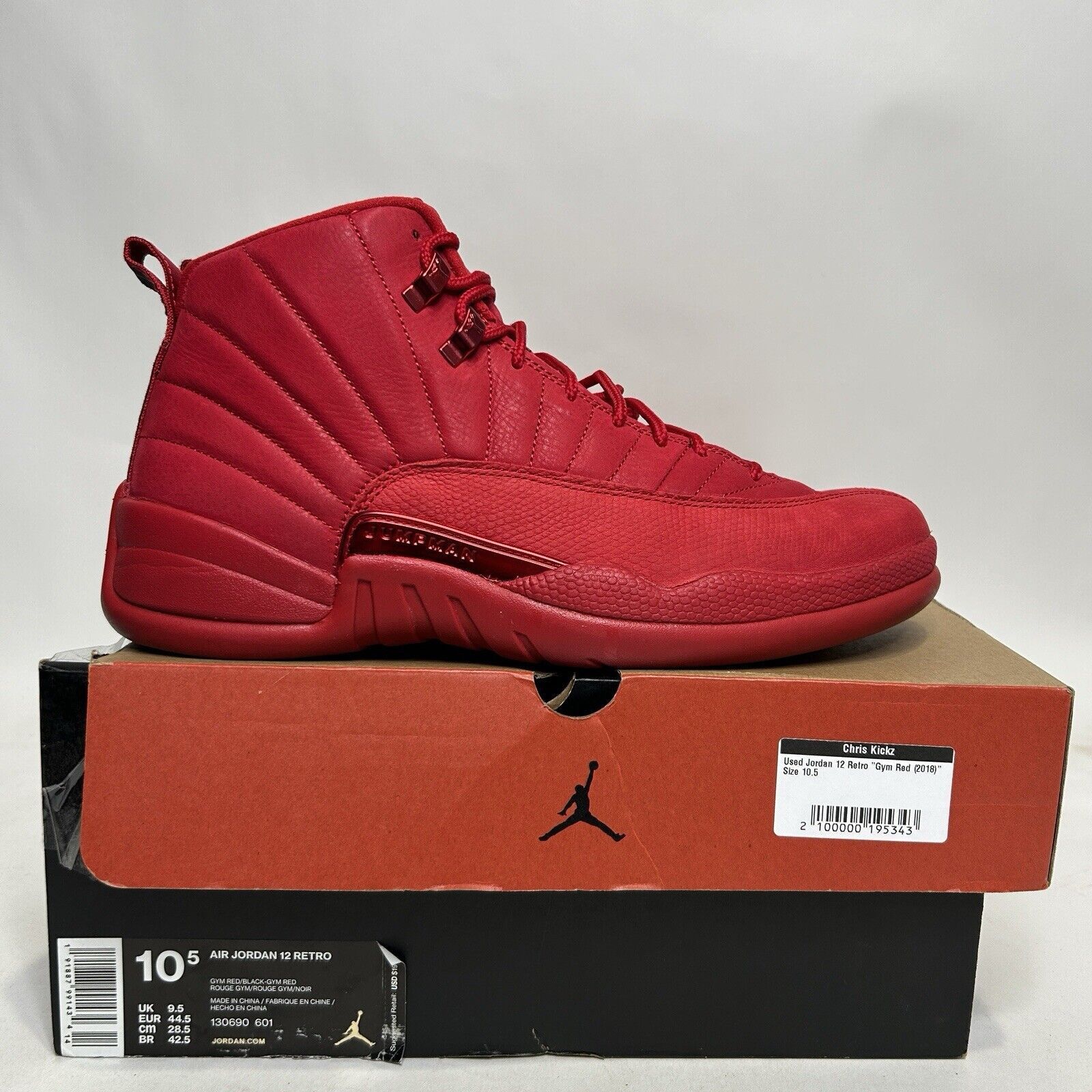 Nike Nike Air Jordan 12 Retro OG “Gym Red/Triple Red” Size US 10.5 / EU 43-44 - 1 Thumbnail