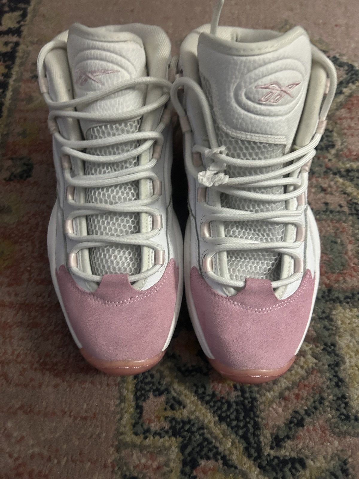 Reebok Reebok Question Mid "Pink Toe" Size US 9 / EU 42 - 2 Thumbnail