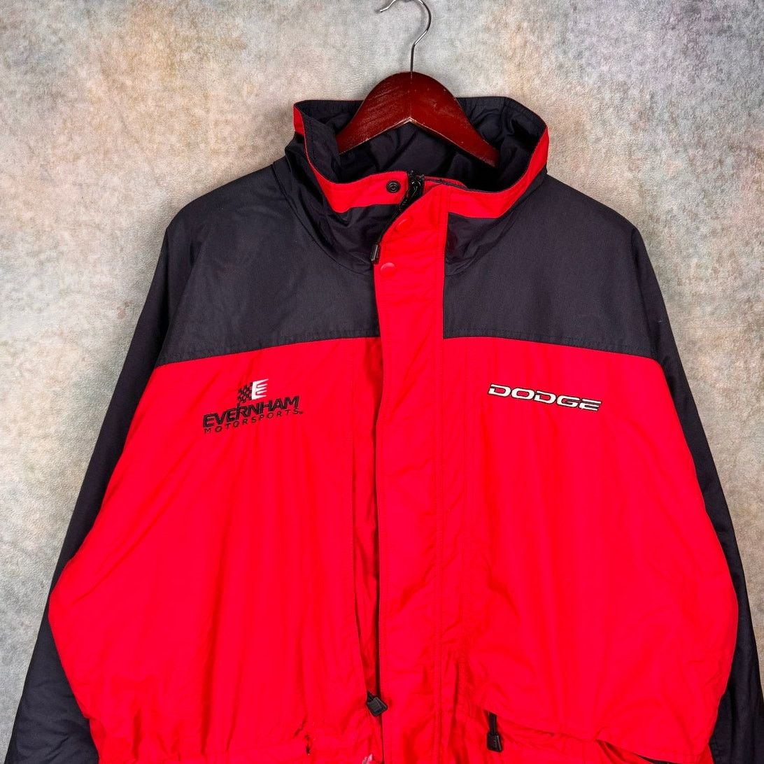 Vintage VTG 90s Dodge Ram Puffer Jacket Mens Sz XL Red Black Logo Size US XL / EU 56 / 4 - 8 Thumbnail