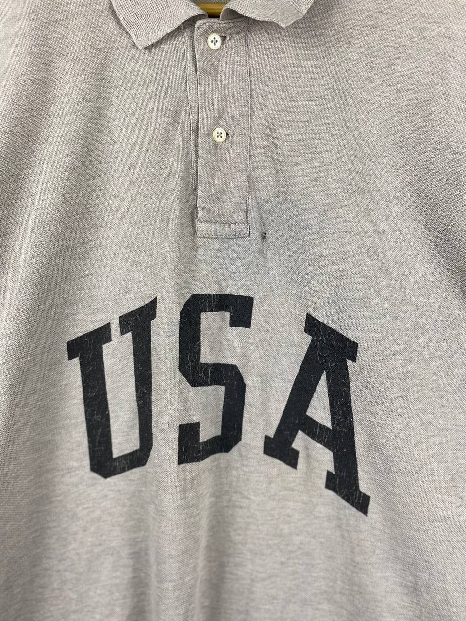 Polo Ralph Lauren vintage polo sport ralph lauren usa polo tee distressed Size US L / EU 52-54 / 3 - 3 Thumbnail