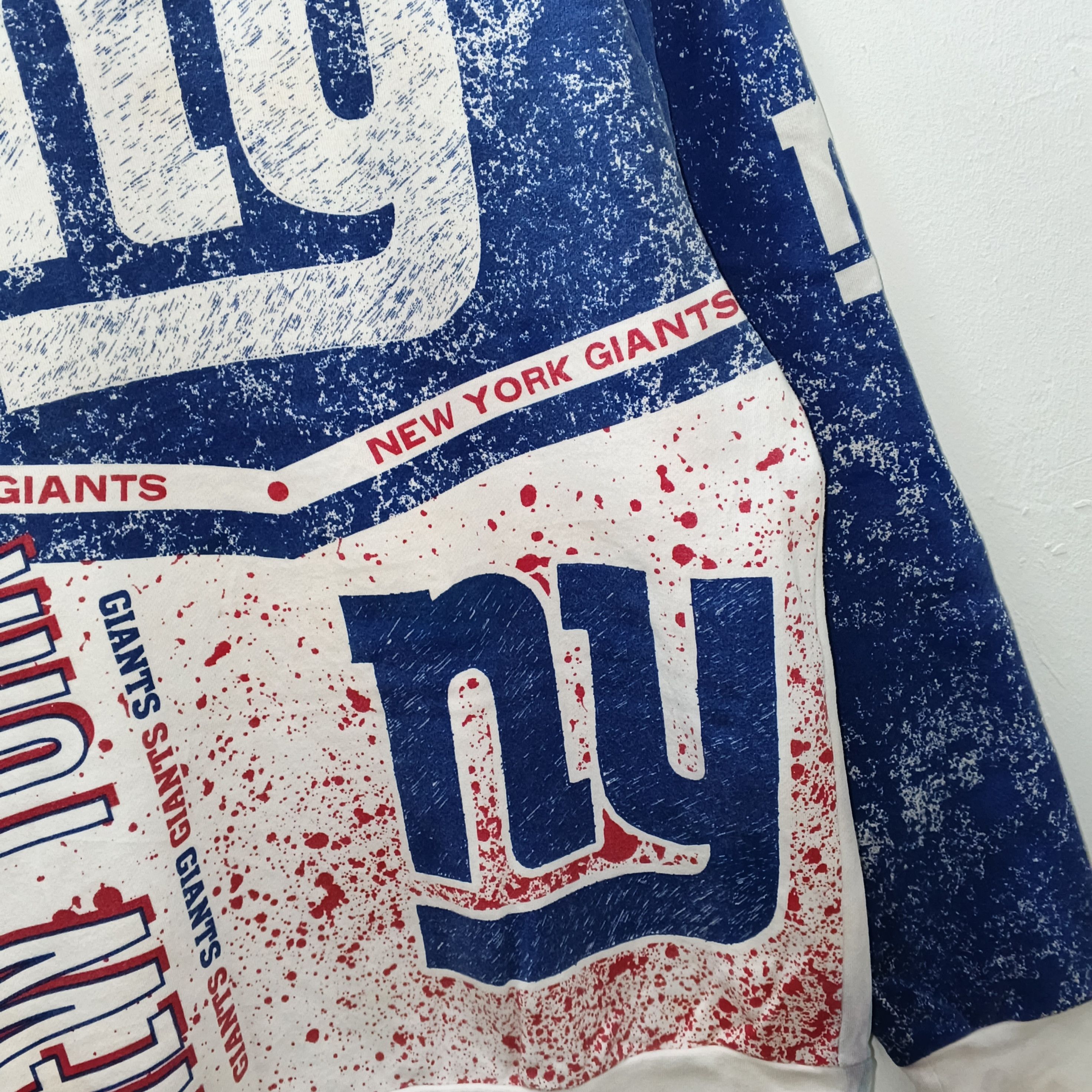 Mitchell & Ness Vintage AOP NFL Throwback Giants New York Crewneck Size S Size US S / EU 44-46 / 1 - 5 Thumbnail