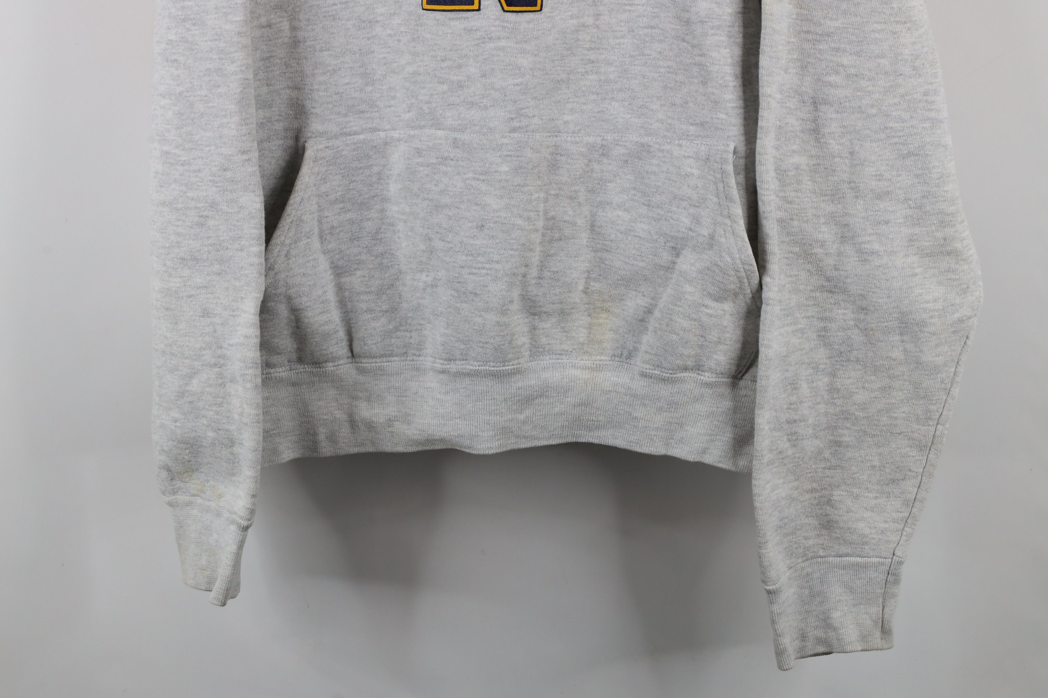 Vintage Vintage 90s Notre Dame University Football Hoodie Gray USA Size US XL / EU 56 / 4 - 3 Thumbnail