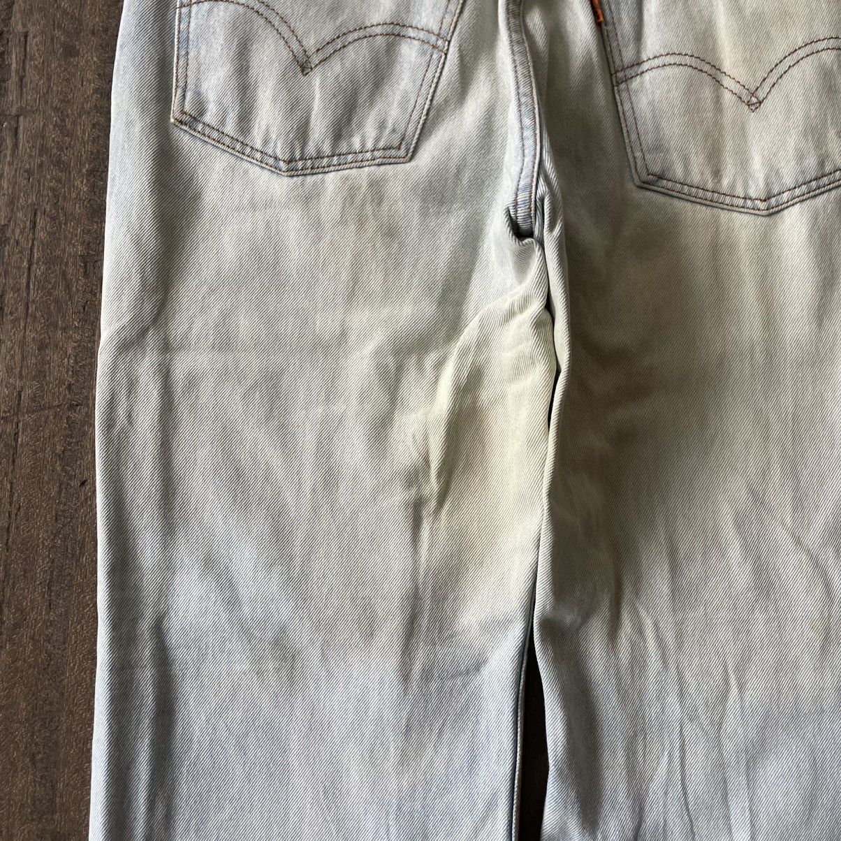 Levi's 🔥Vintage Levis 805 Orange Tab Washed Ripped Distress Jeans Size US 35 - 12 Thumbnail