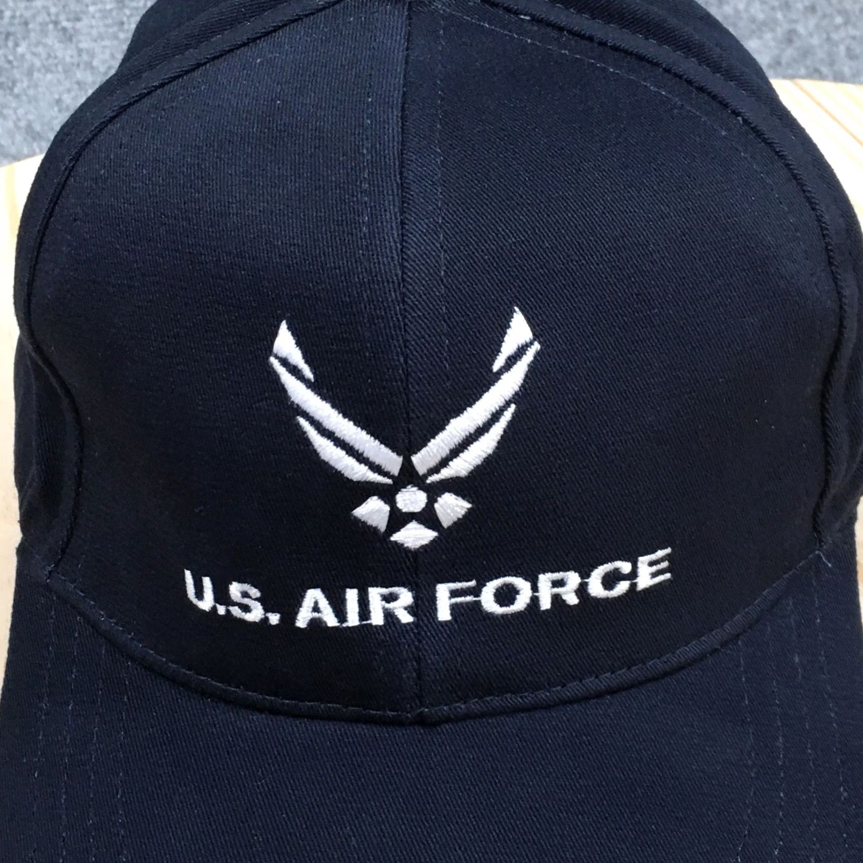 Vintage US Air Force Baseball Cap Unisex Black One Size Fitted Curved Brim Embroidered Size ONE SIZE - 3 Thumbnail