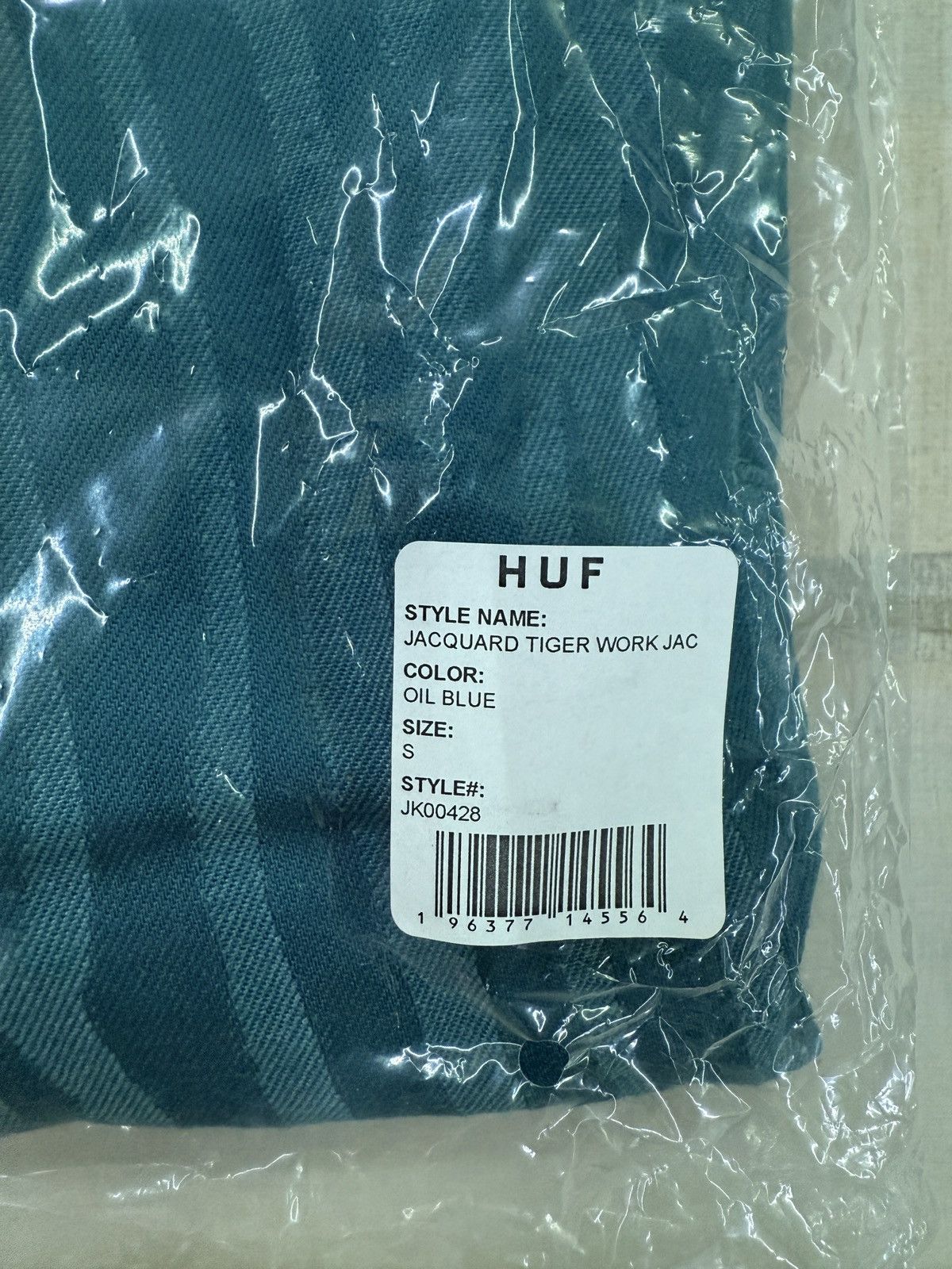 Huf HUF Jaquard Tiger Work Jacket Oil Blue Size US S / EU 44-46 / 1 - 10 Thumbnail