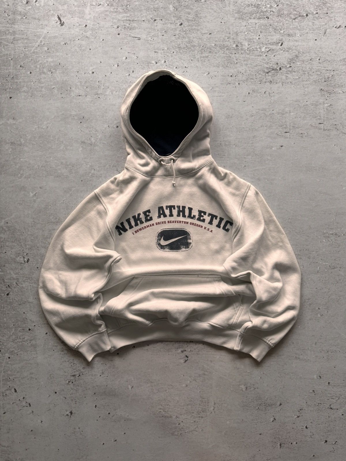 Nike × Vintage NIKE VINTAGE CENTER LOGO OVERSIZE BOXY HOODIE Size US S / EU 44-46 / 1 - 1 Thumbnail