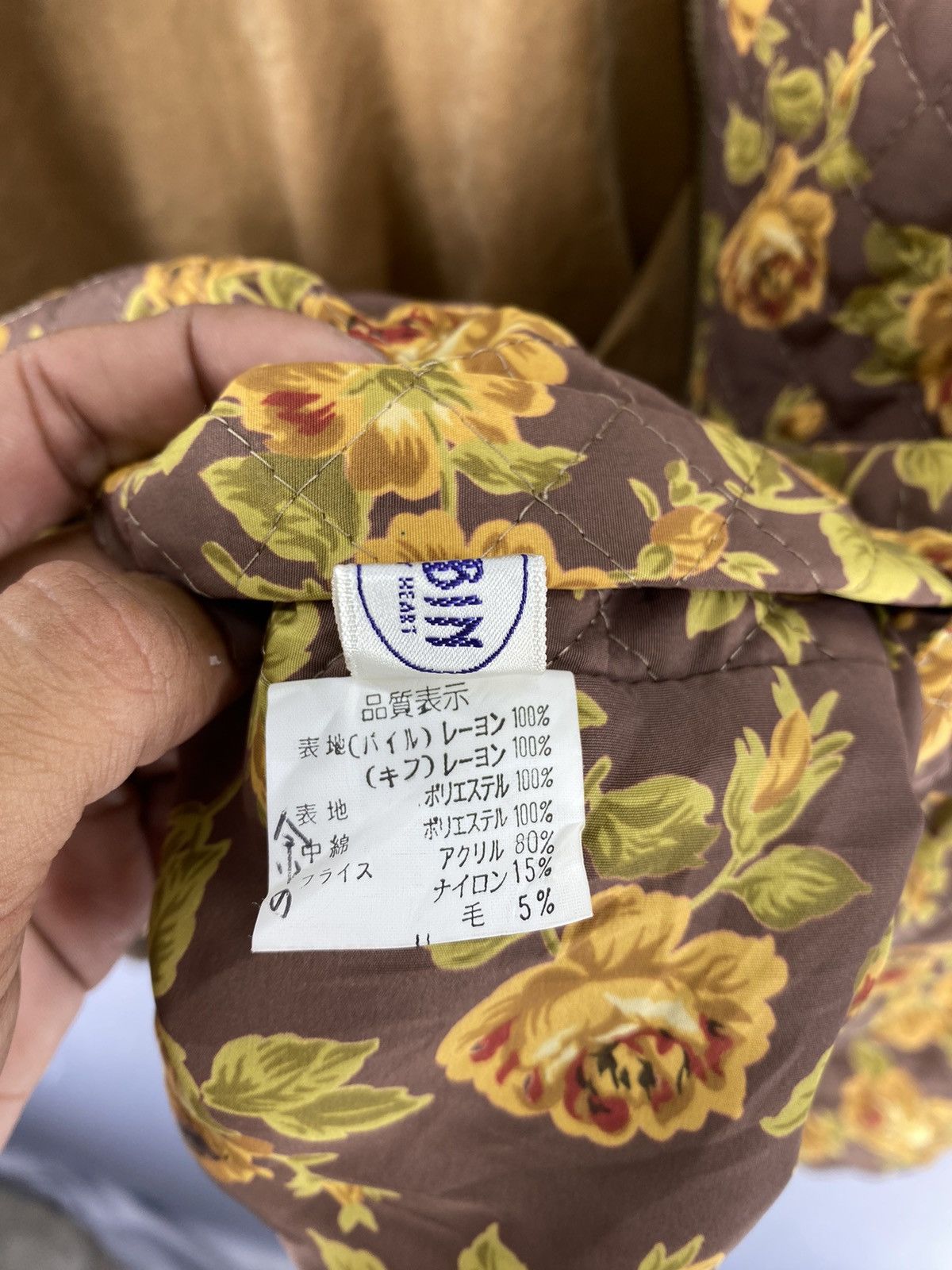 Designer Vintage Floral Bomber Reversible Quilted Jacket By Cabin Size US S / EU 44-46 / 1 - 16 Thumbnail