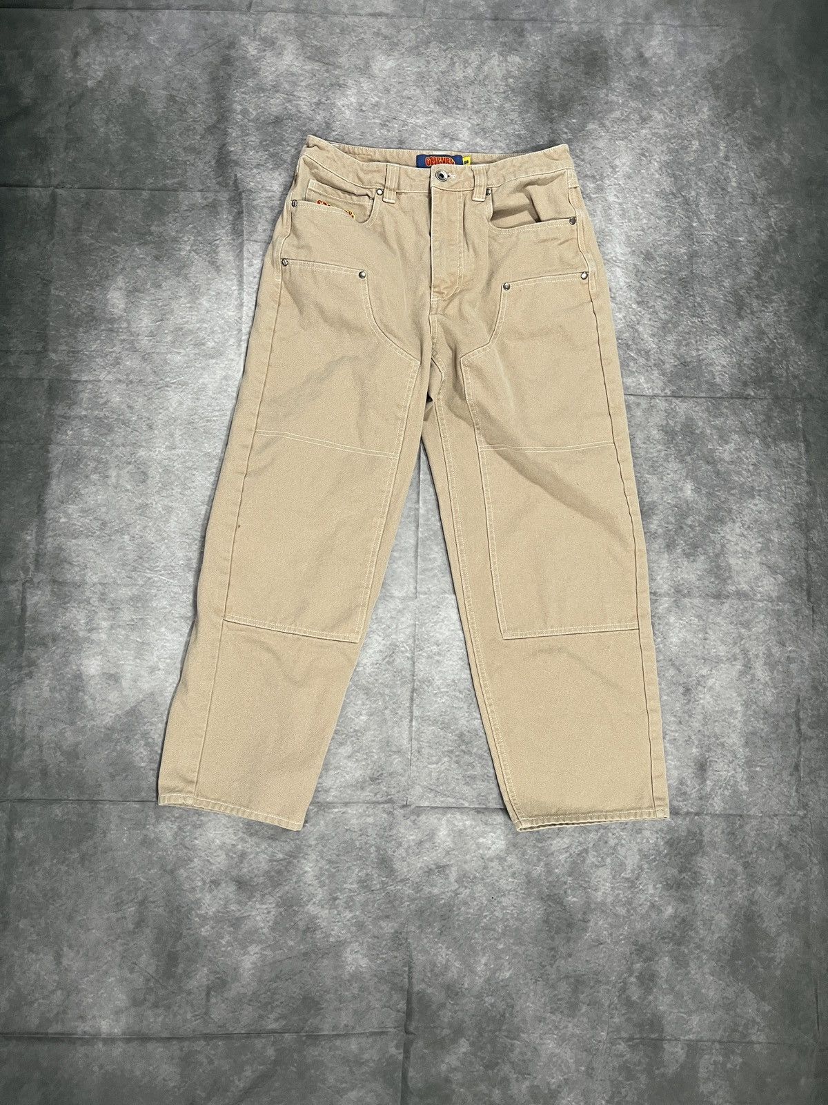Empyre Empyre Beige Canvas Cotton Pants Size US 28 / EU 44 - 1 Thumbnail
