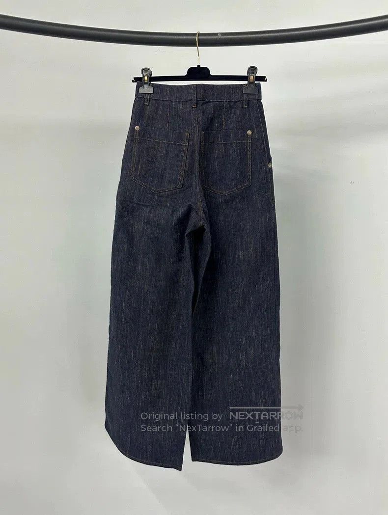 Chanel Chanel Dark Blue Denim Wide. Size US 34 / EU 50 - 2 Thumbnail