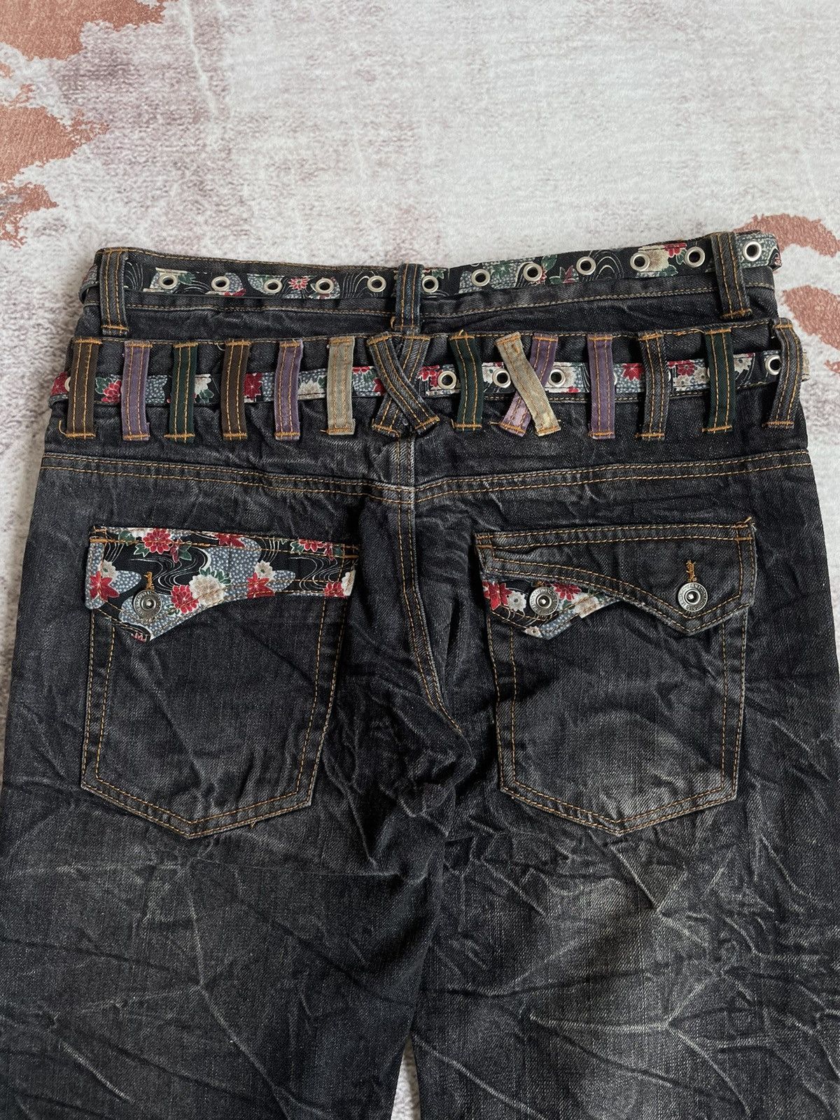 Japanese Brand Vintage NYLAUS Double Waist Denim Pants Size US 32 / EU 48 - 5 Thumbnail