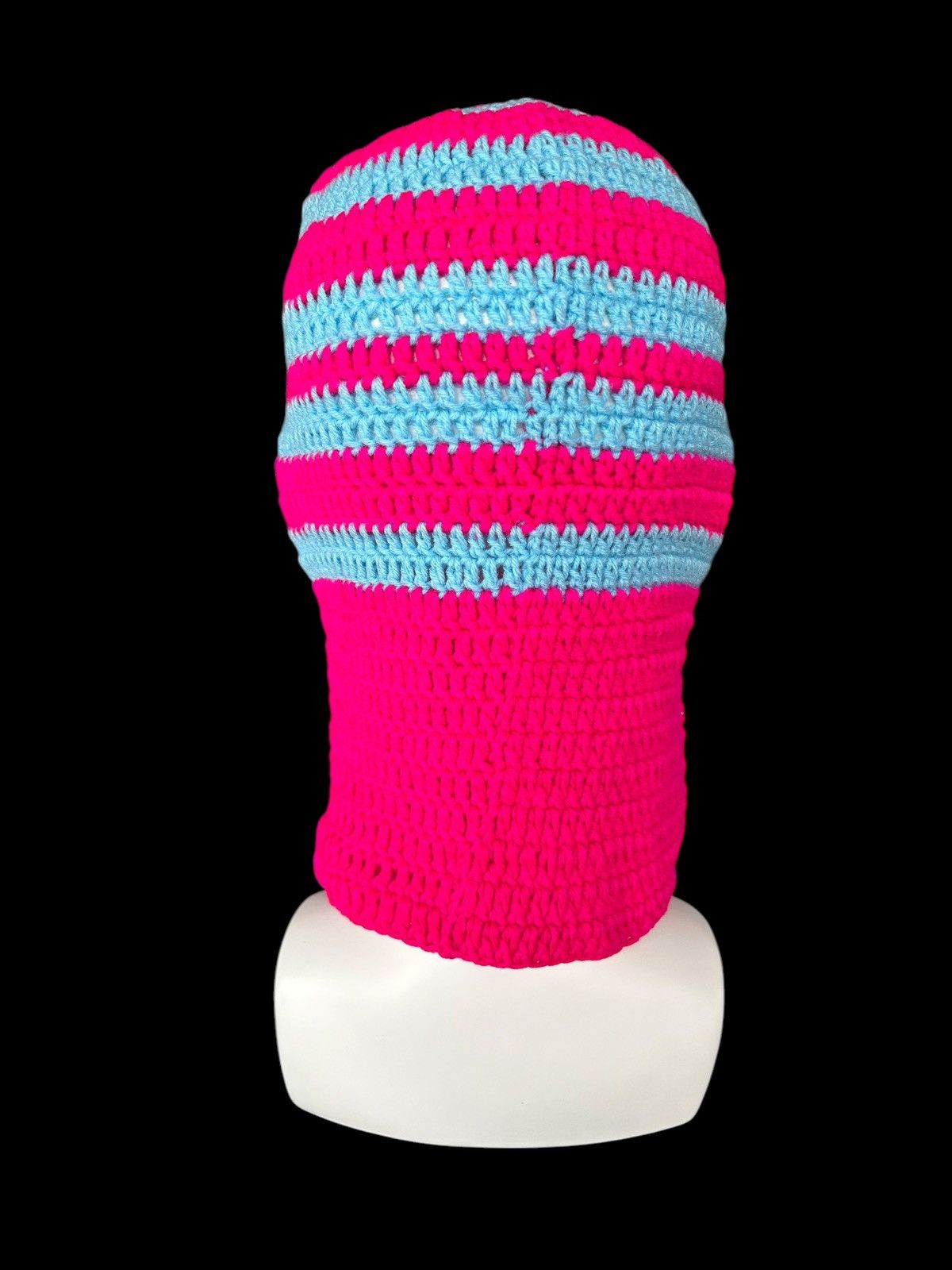 Japanese Brand × Kapital × Vintage Rare Crochet Knitted Handmade Balaclava Masked ☠️☠️ Size ONE SIZE - 6 Thumbnail