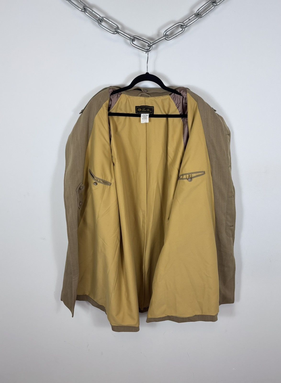 Loro Piana Loro Piana Vintage Men’s Mustard Brown Wool Car Coat Size US L / EU 52-54 / 3 - 3 Thumbnail