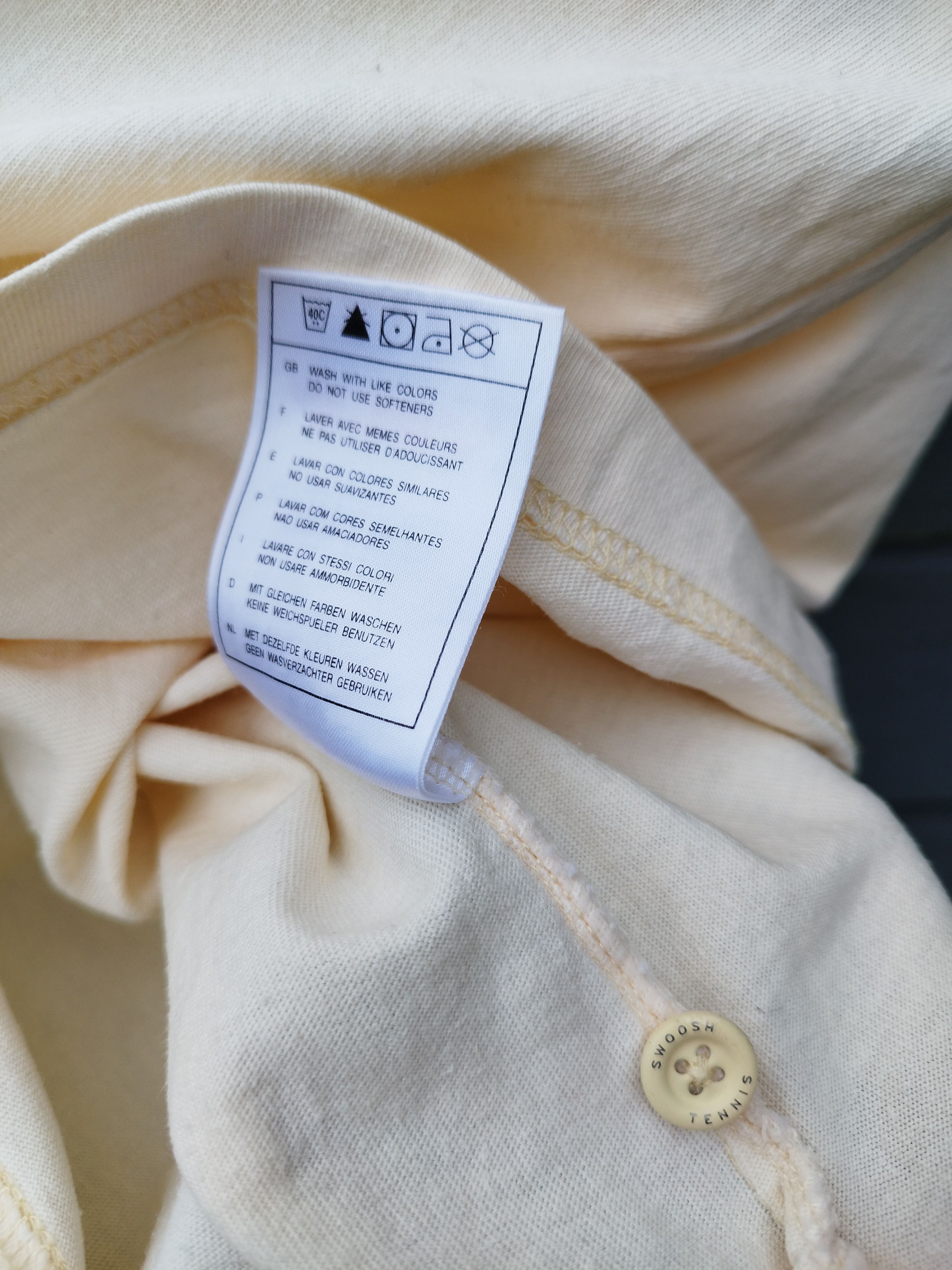 Nike Vintage Nike Court Tennis Polo Shirt Cream Short Sleeve Size US M / EU 48-50 / 2 - 9 Thumbnail