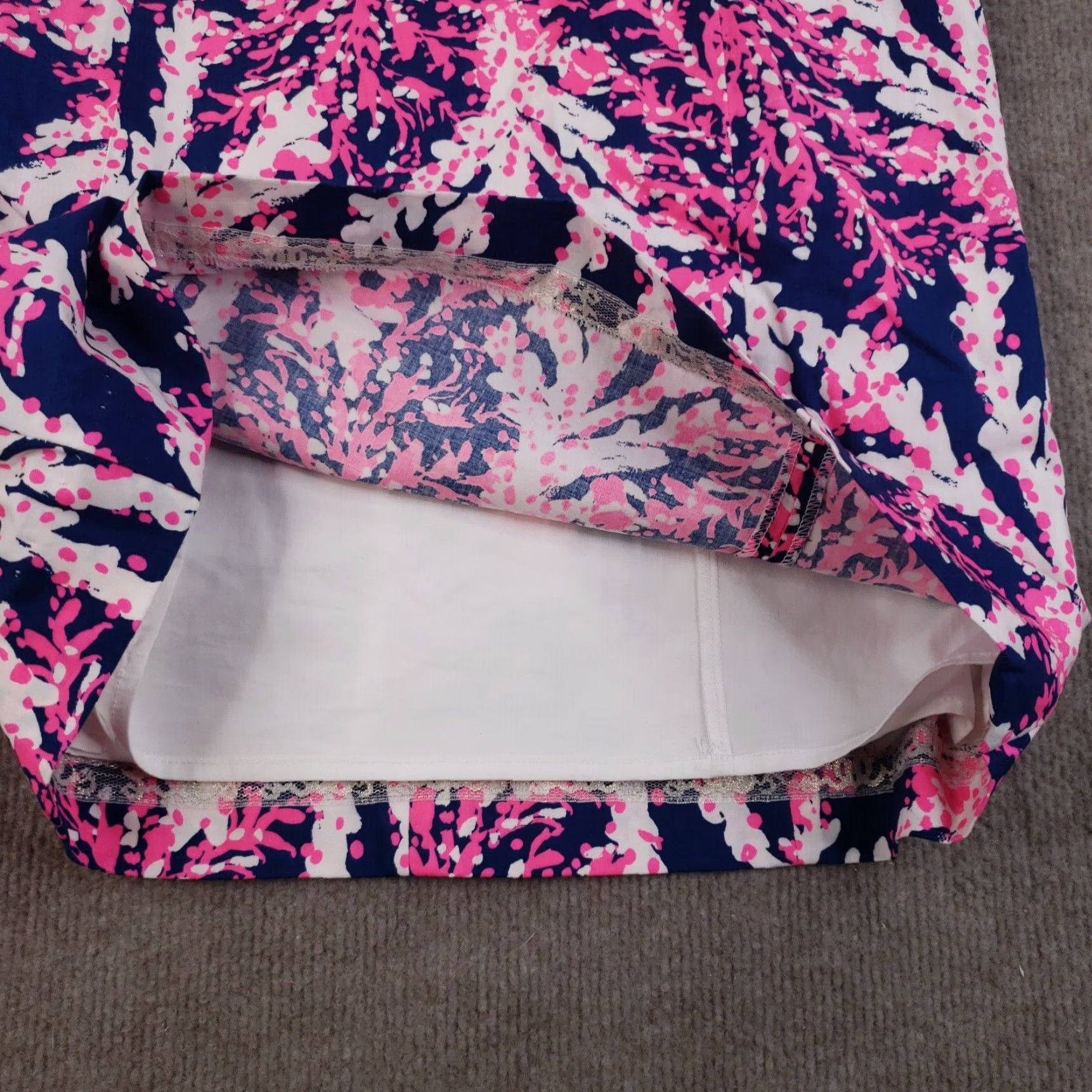 Lilly Pulitzer Lilly Pulitzer Fiesta Dress Womens Size 10 Pink Flare Sleeve Short Shift Size L / US 10 / IT 46 - 7 Thumbnail
