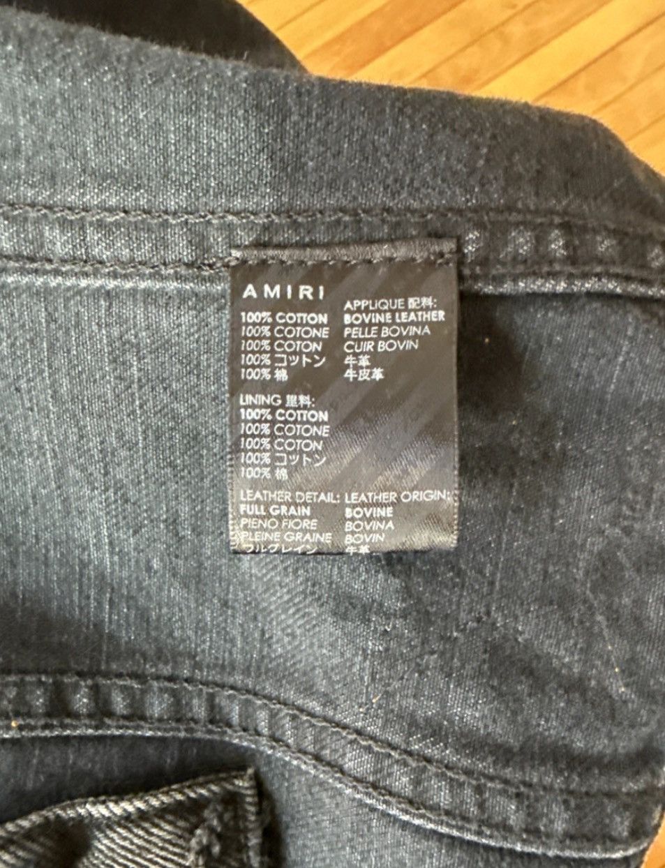 Amiri Chemist star-appliqué denim jacket Size US XXL / EU 58 / 5 - 5 Thumbnail