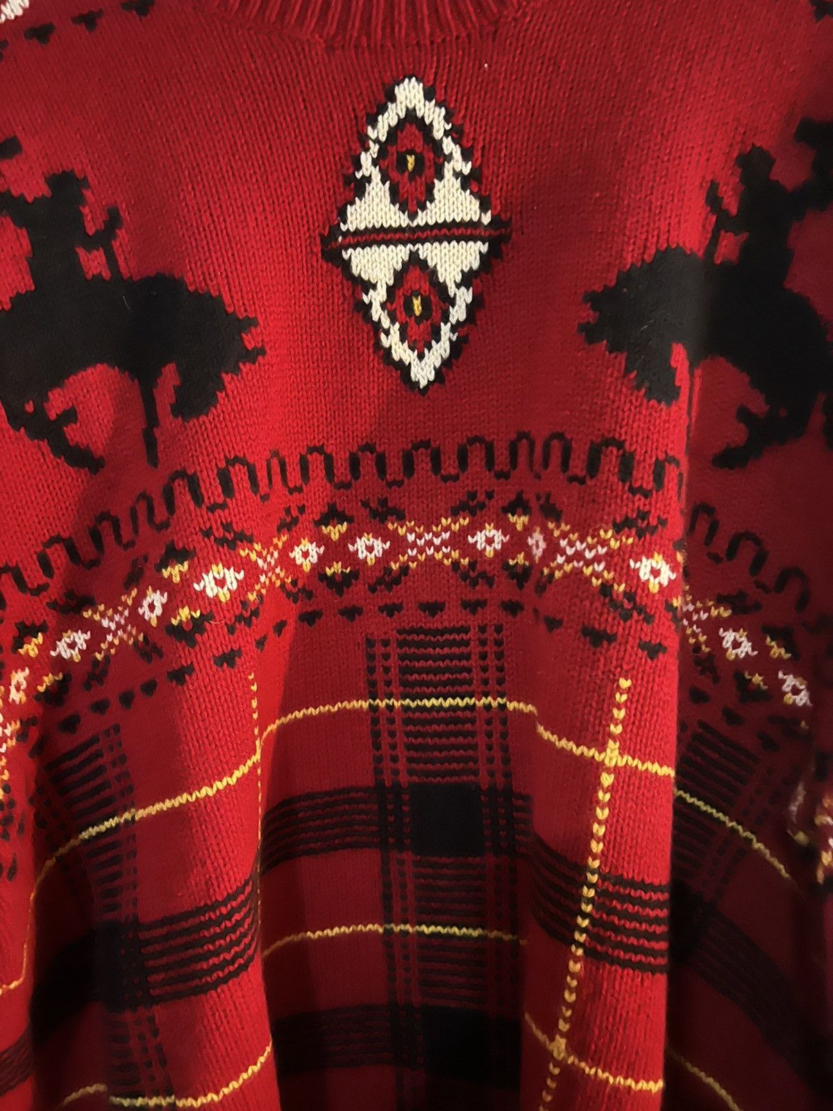 Polo Ralph Lauren Polo Ralph Lauren Western Inspired Fair Isle Wool Sweater Size US XL / EU 56 / 4 - 4 Thumbnail