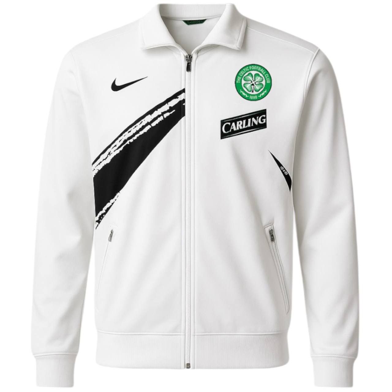Nike VINTAGE CELTIC FC TRAINING SOCCER FOOTBALL TRACK JACKET M Size US M / EU 48-50 / 2 - 1 Thumbnail