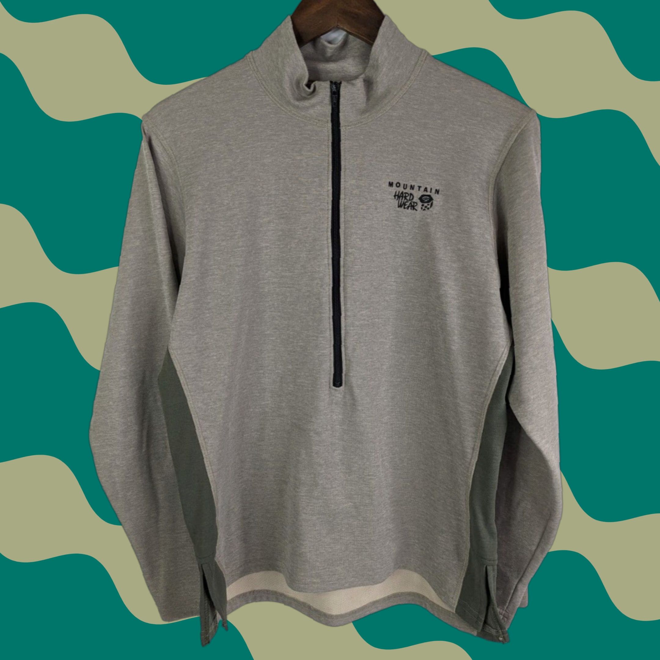 Mountain Hardwear Mountain Hardwear Tweed Half Zip Pullover Shirt Mens Size M Beige 100% Polyester Regular Long Sleeve Tie Logo Classic Sweater Vintage No N/A Size US M / EU 48-50 / 2 - 1 Thumbnail