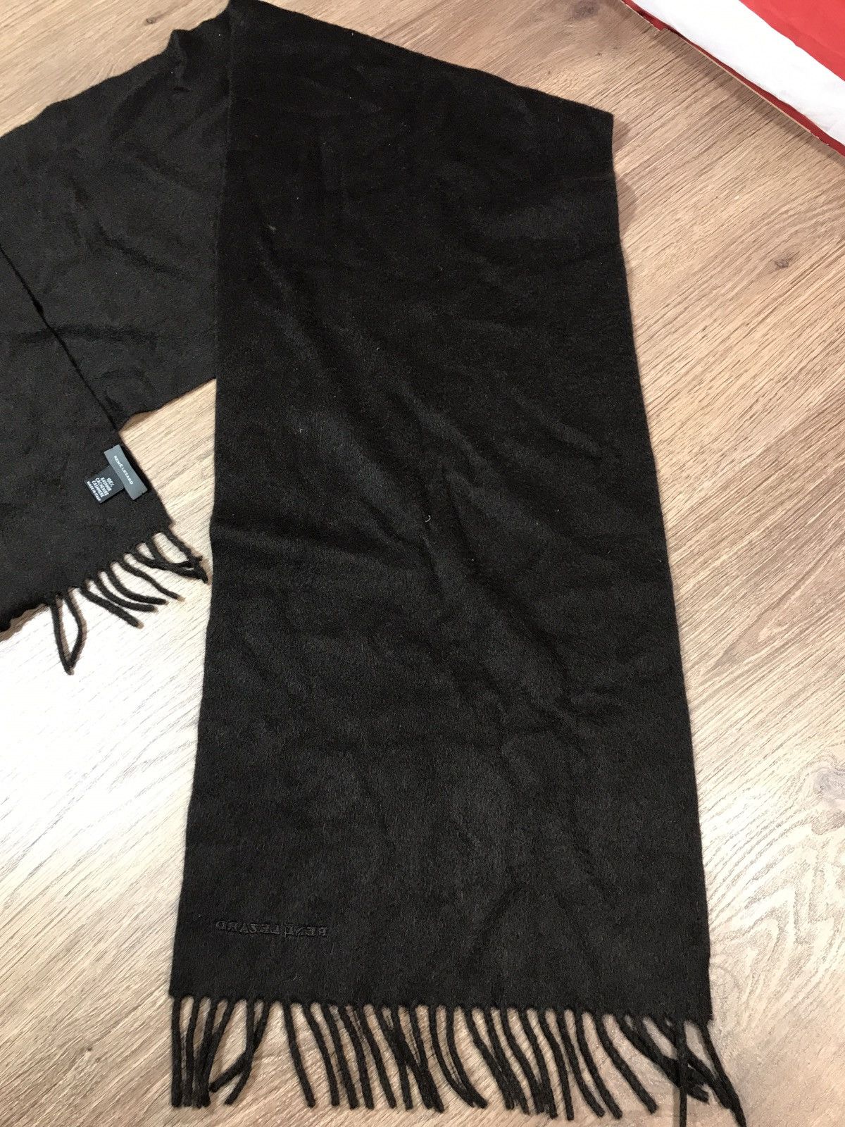 Vintage Rene Lezard Cashmere Scarf Size ONE SIZE - 3 Thumbnail