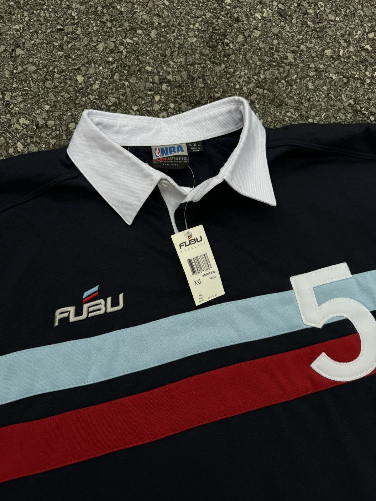 Fubu × NBA × Vintage Fubu Athletic NBA vintage polo shirt New jersey boxy rap Size US XXL / EU 58 / 5 - 3 Thumbnail