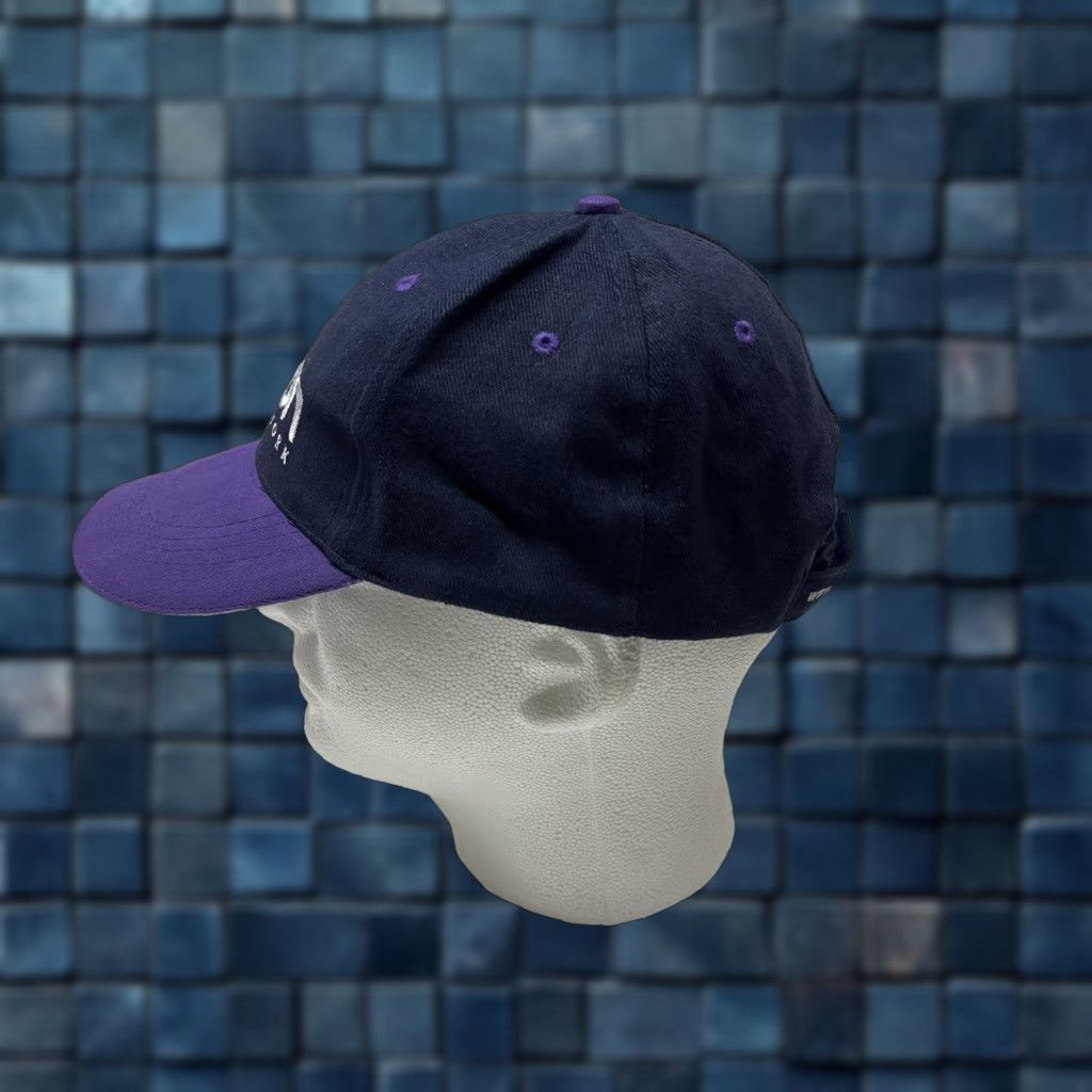 Vintage L'Avion Lavion Hat Cap Airline Aviation Purple Navy Baseball Cap Men One Size Adjustable Blue Transportation Travel Workwear Varsity Mens Size ONE SIZE - 1 Thumbnail
