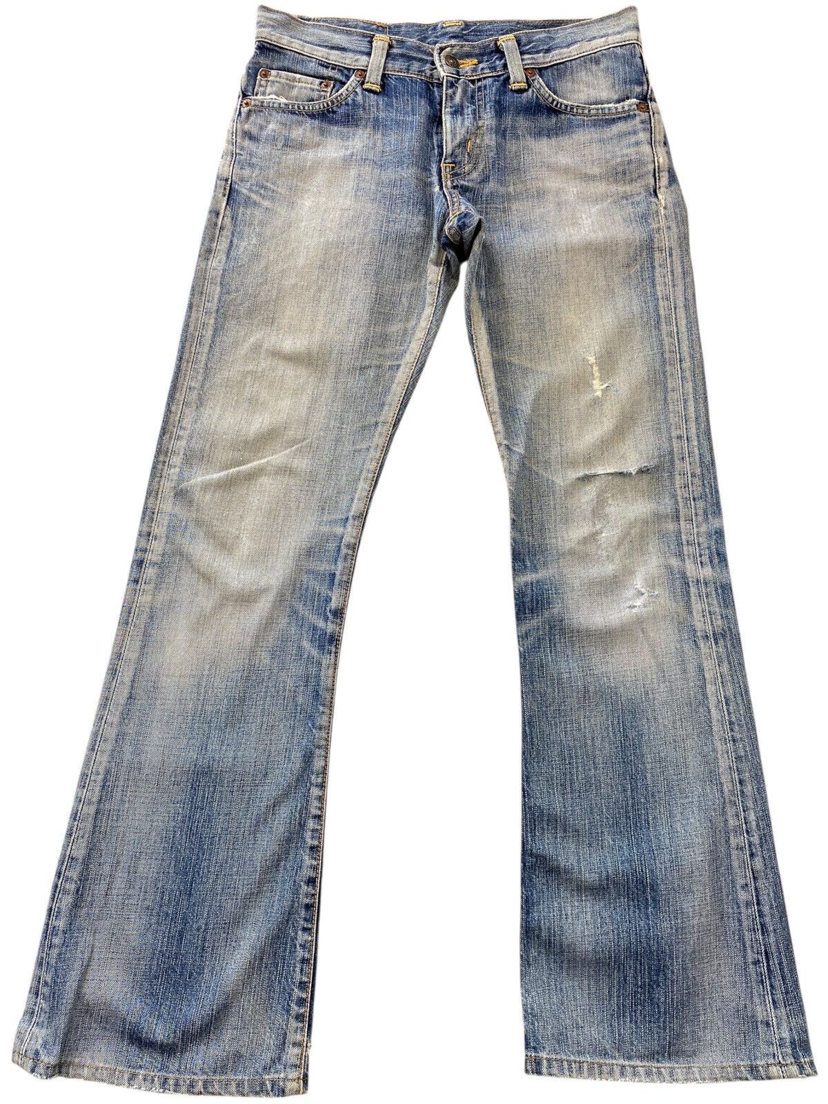 Edwin Edwin Brand Acid Blue Wash Ripped Style Jeans Size US 30 / EU 46 - 1 Thumbnail
