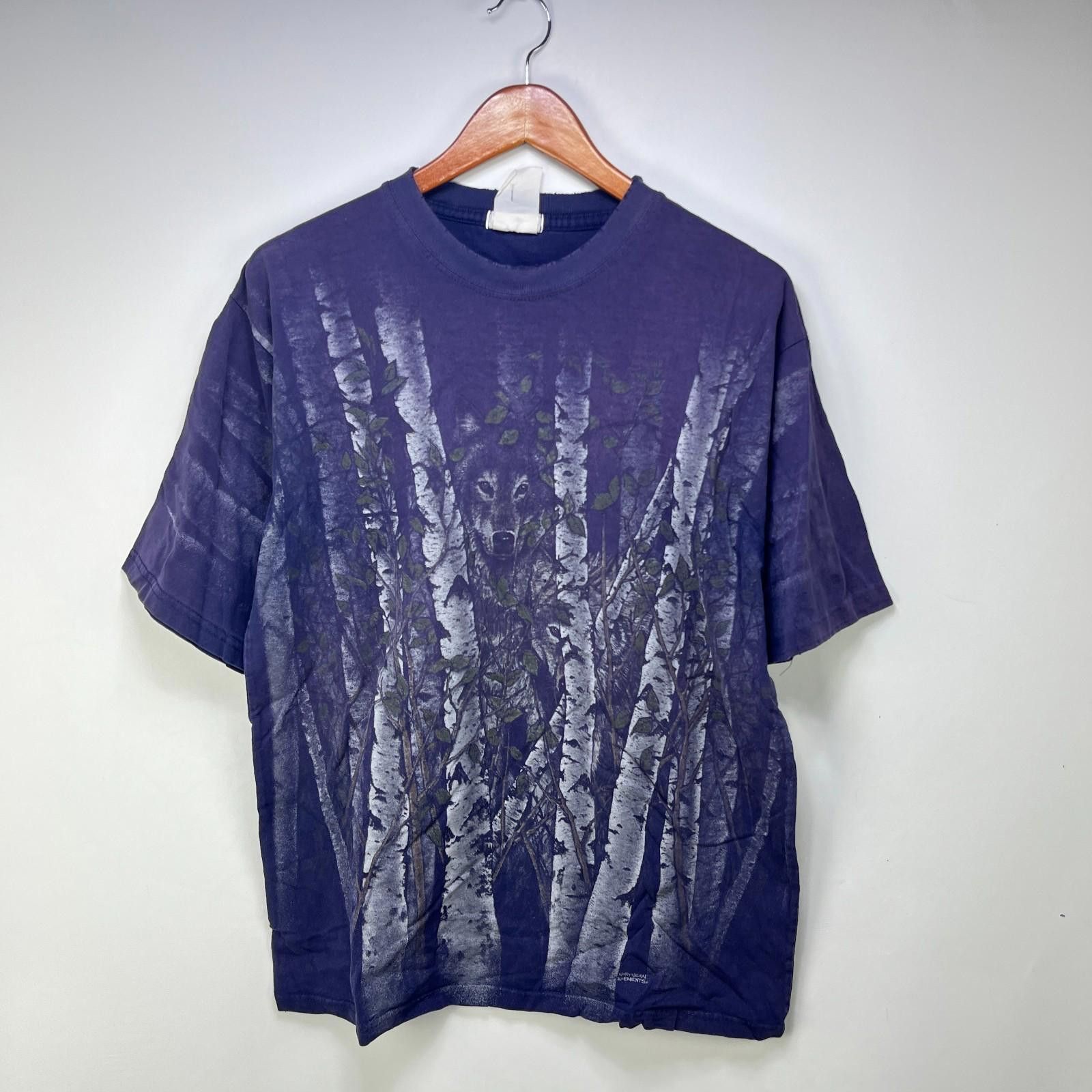 Vintage Vintage 90s Wolf Animal Nature Faded T Shirt Large Size US L / EU 52-54 / 3 - 1 Thumbnail