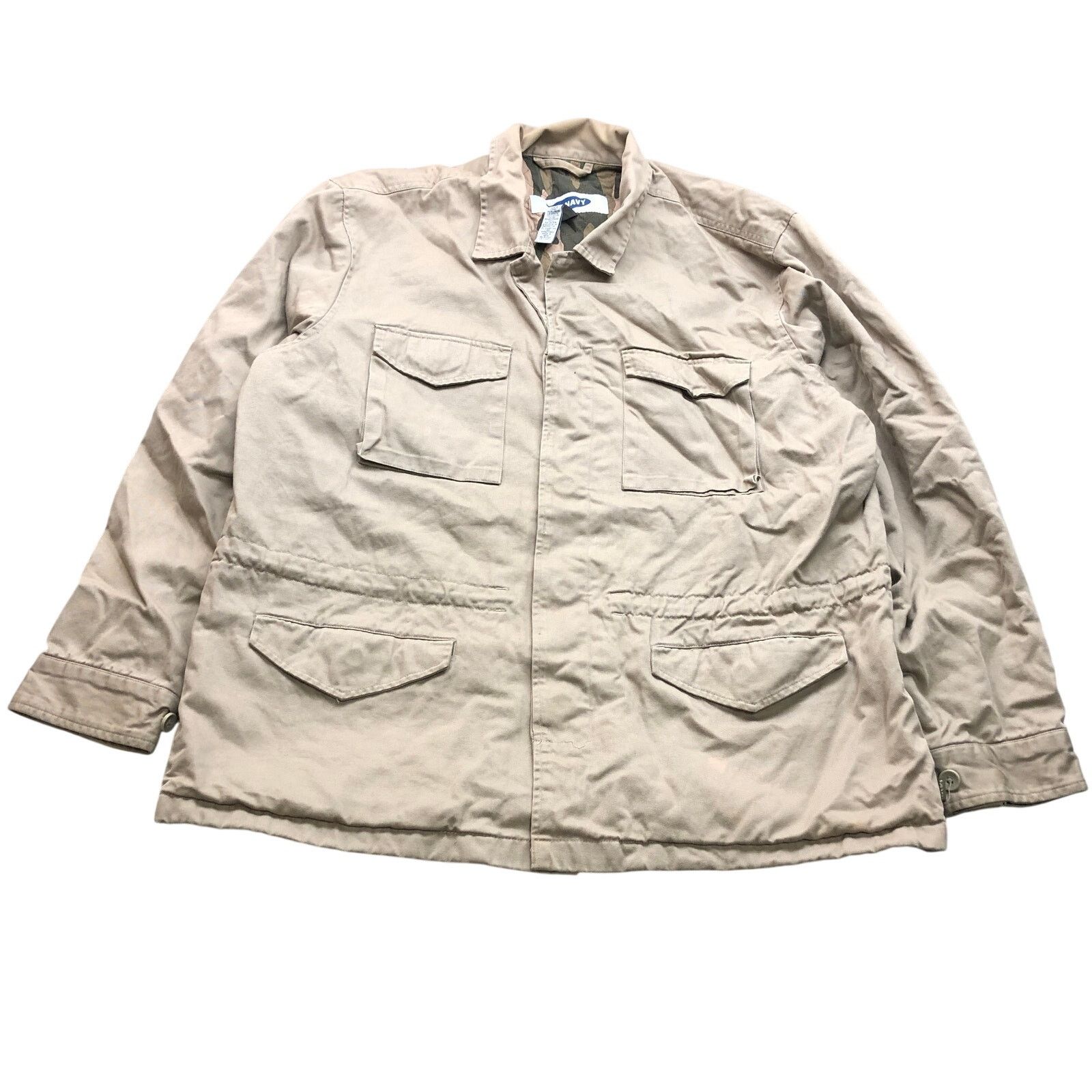 Old Navy VTG Old Navy Field Utility Jacket Men Large Tan Camo Size US L / EU 52-54 / 3 - 1 Thumbnail