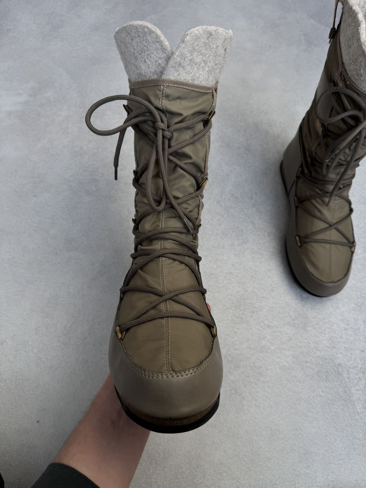 Moon Boot Vintage Moon Boot Waterproof Tecnica Olive nylon Boots 9-9,5 Size US 9 / IT 39 - 7 Thumbnail