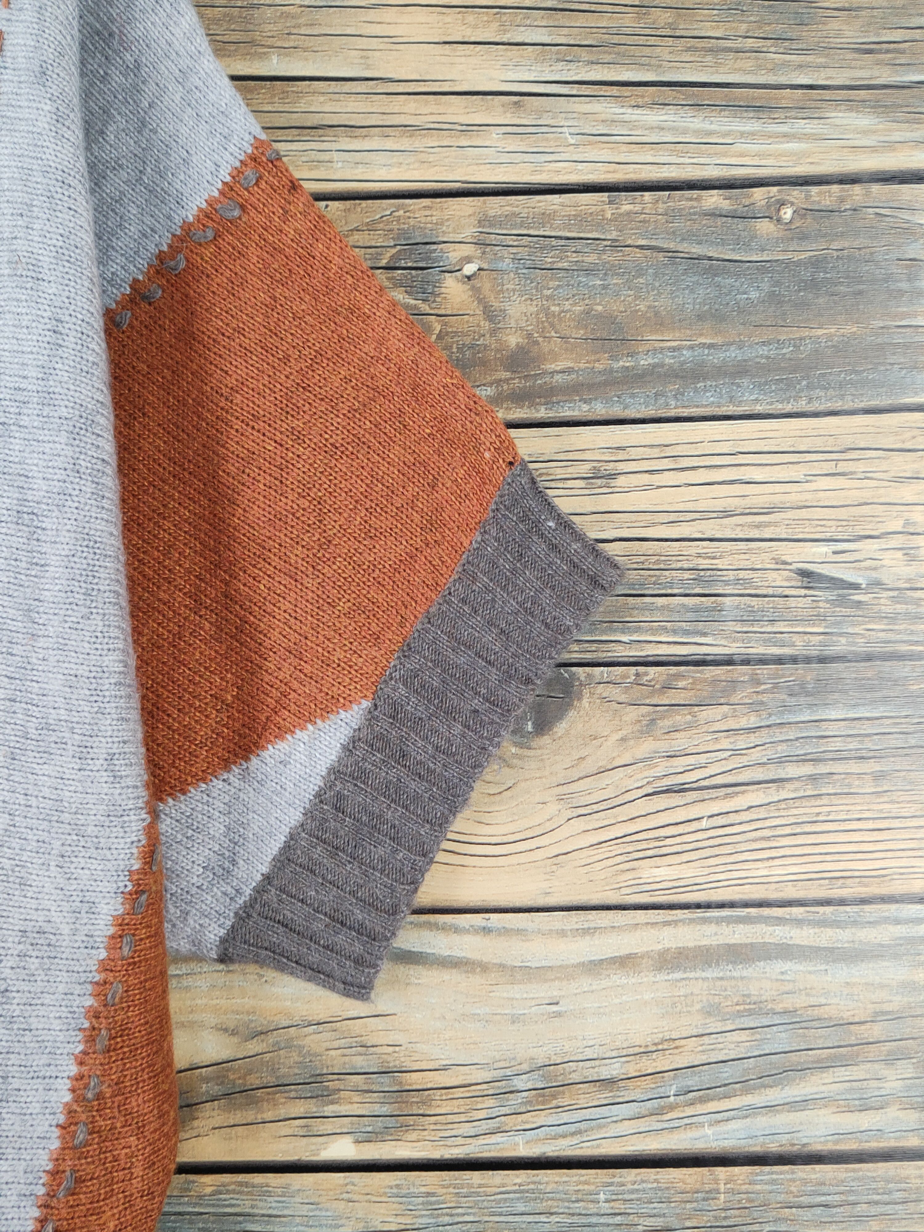 Homespun Knitwear × Japanese Brand × Vintage Lascolinas Brown Knitwear Blouses #W1545 Size M / US 6-8 / IT 42-44 - 6 Thumbnail