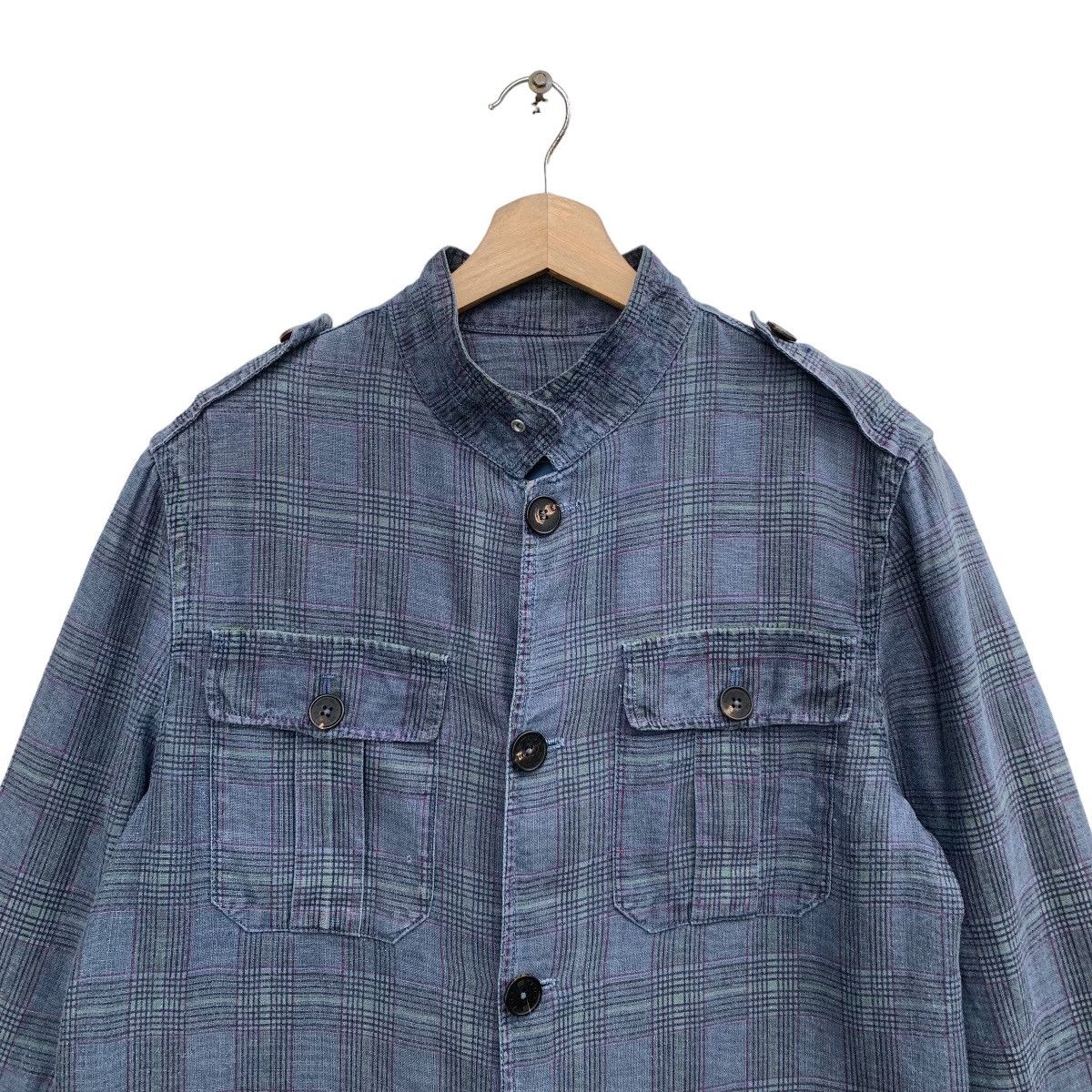 Designer × Etro × Vintage Linen Jacket Coat Size US M / EU 48-50 / 2 - 5 Thumbnail