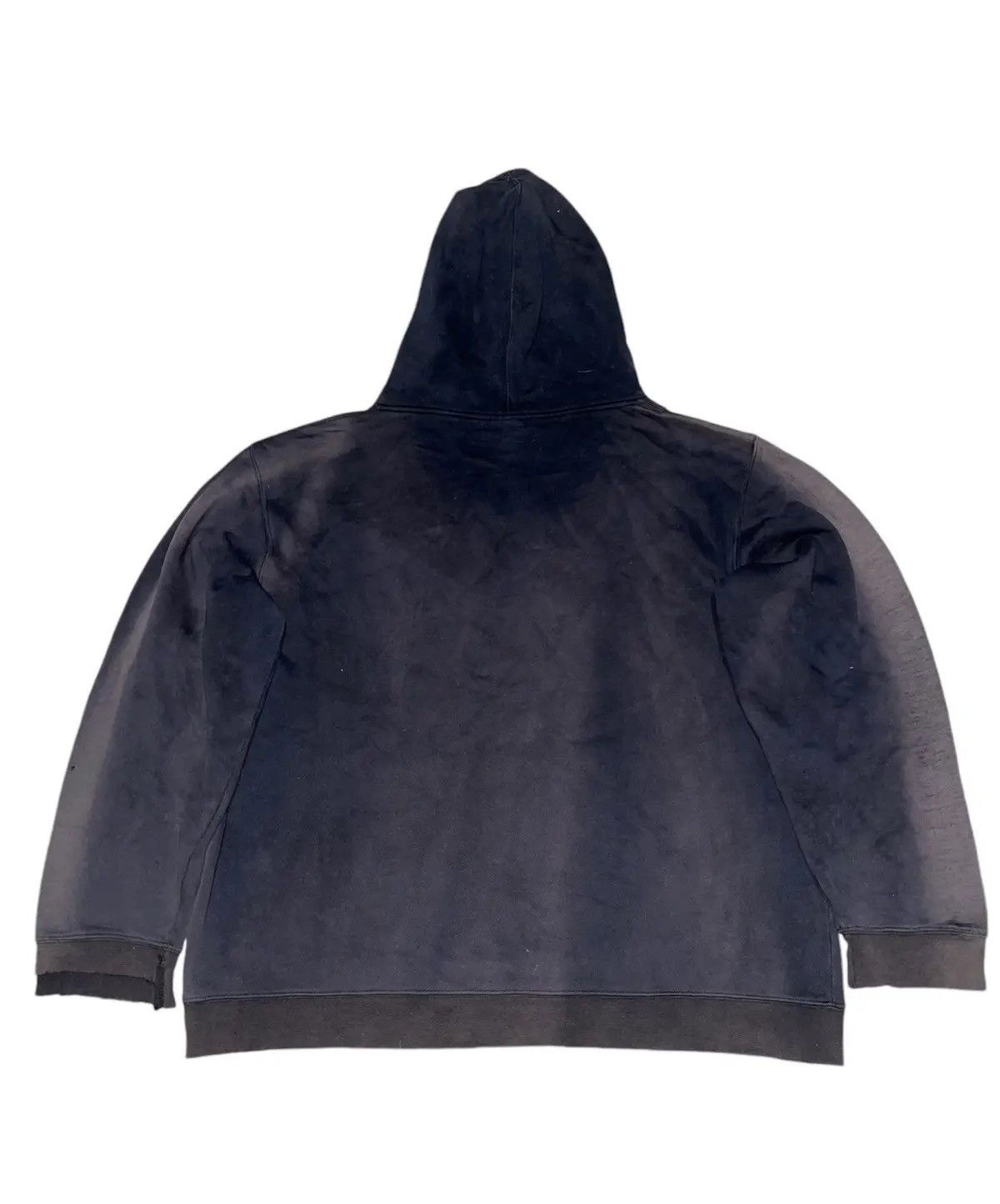 Stussy Vintage Stüssy "Skyline" Logo Hoodie SunFaded Black Thrashed Size US XL / EU 56 / 4 - 8 Thumbnail