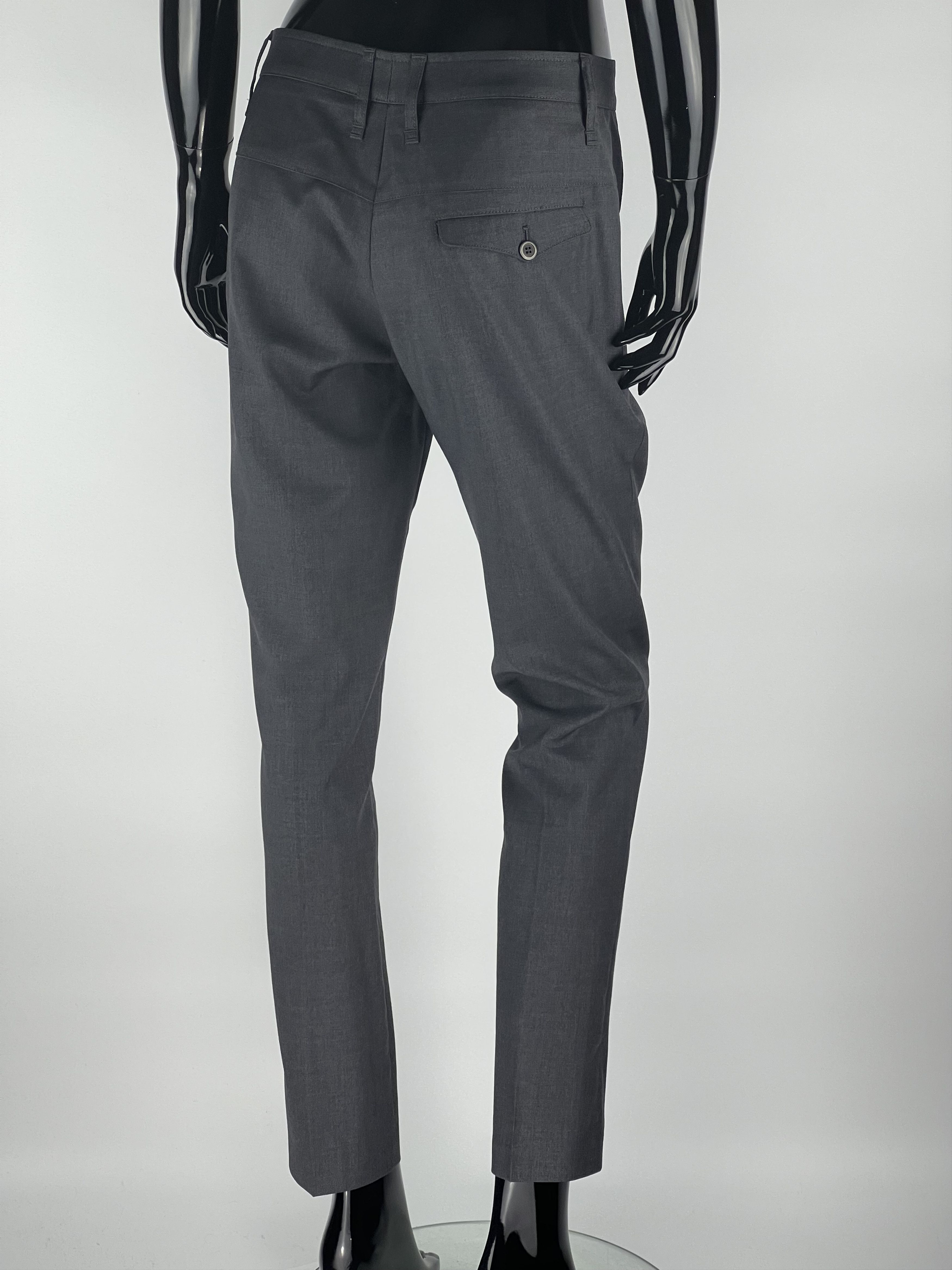 Brunello Cucinelli Brunello Cucinelli Gray Wool Trousers Pants Womens Size IT40 Size 27" / US 4 / IT 40 - 3 Thumbnail