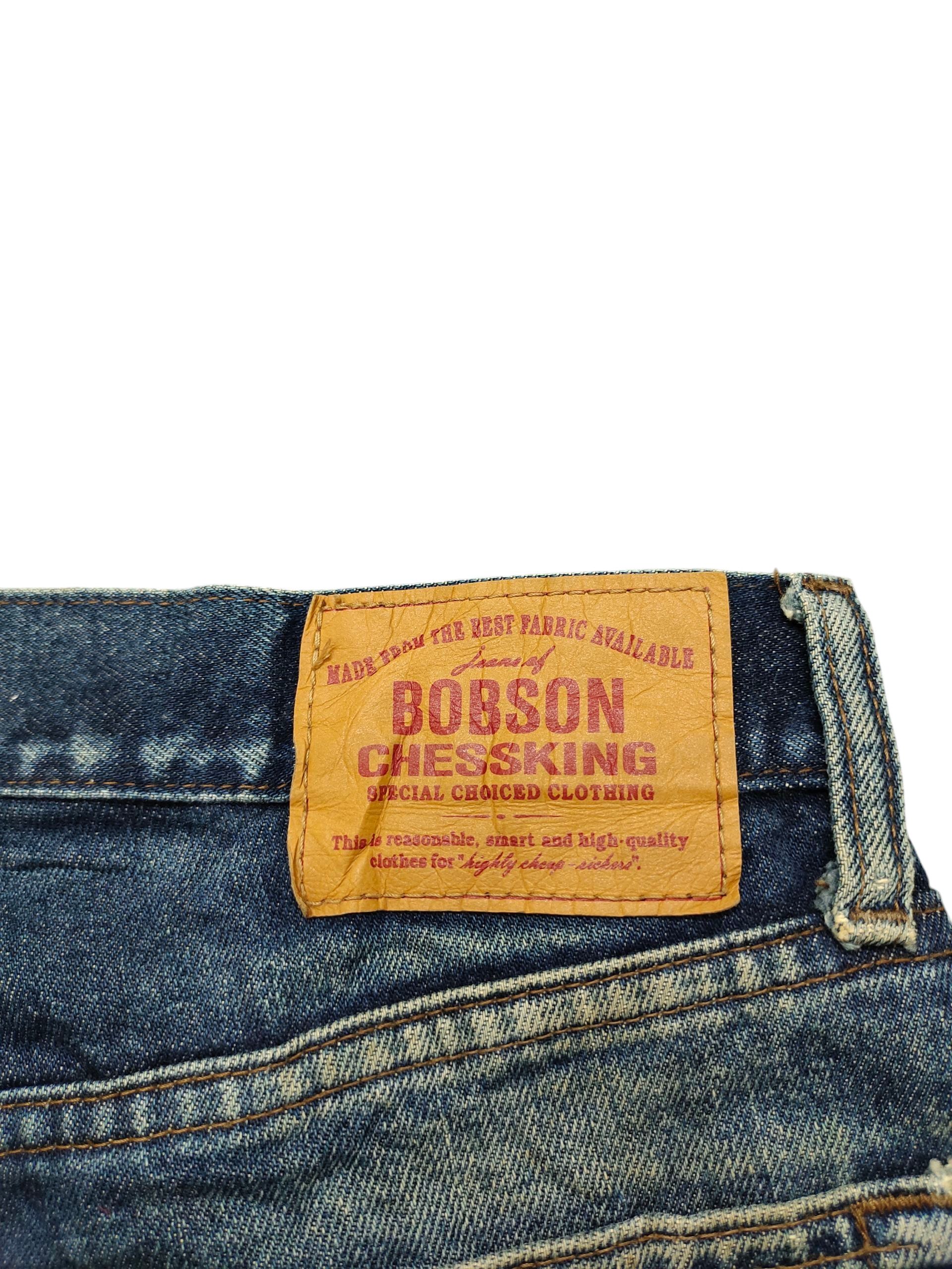 Comme des Garcons × Undercover Vintage Bobson Japan Regular Clawmark Distress Denim Jeans Size US 32 / EU 48 - 10 Thumbnail