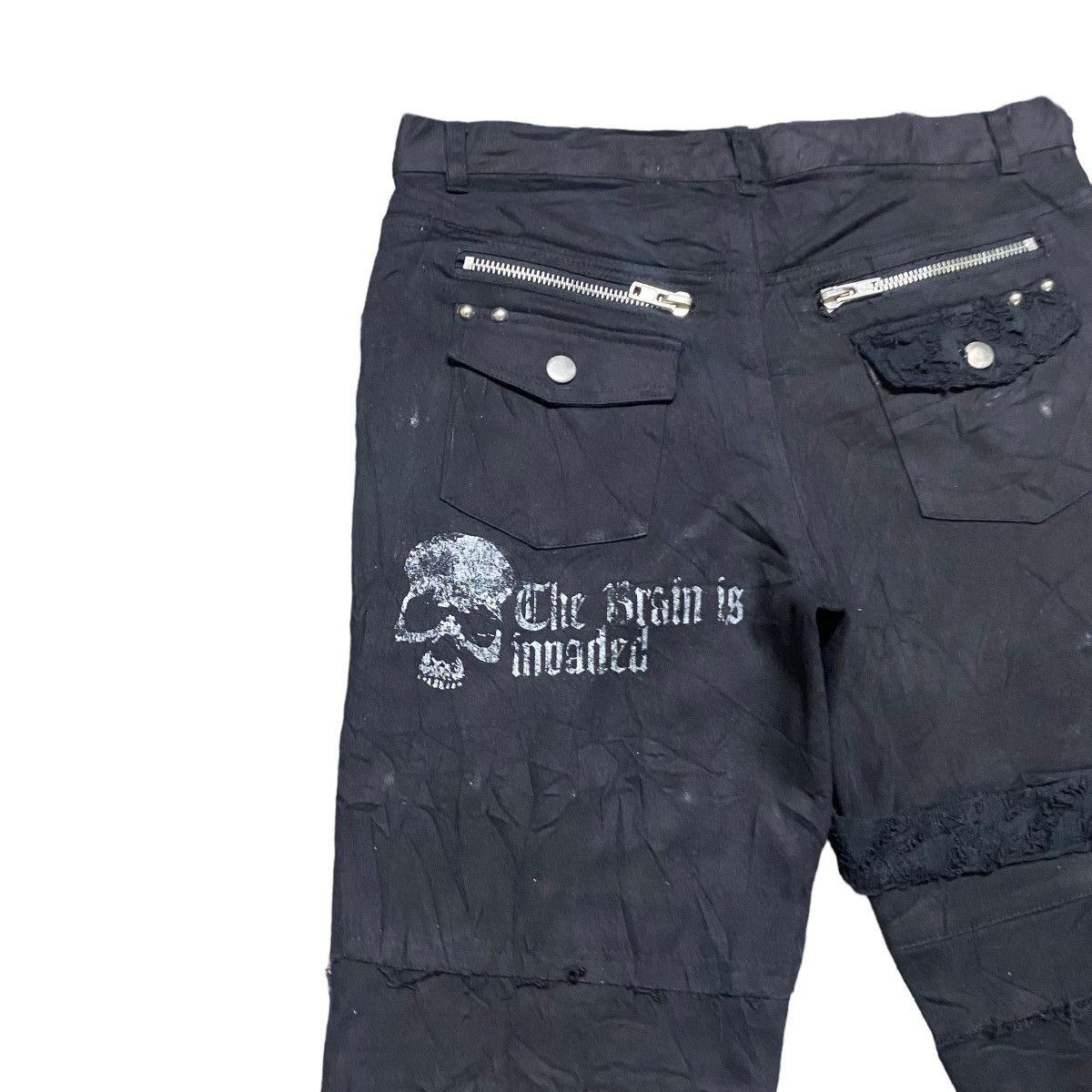 Sex Pot ReVeNGe Sexpot Revenge Bondage Pants' The Brain Is Invaded' Size US 33 - 11 Thumbnail