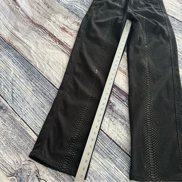 Other Vintage Whittall & Shon Black Snakeskin Pattern PVC Pants Size 27" / US 4 / IT 40 - 10 Thumbnail