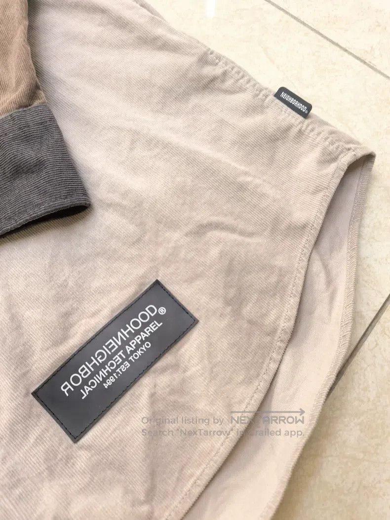 Neighborhood Neighborhood Corduroy Patchwork Long Sleeve Shirt Size US XL / EU 56 / 4 - 5 Thumbnail