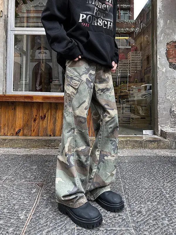 Japanese Brand Retro loose casual camouflage jeans Size US 32 / EU 48 - 3 Thumbnail