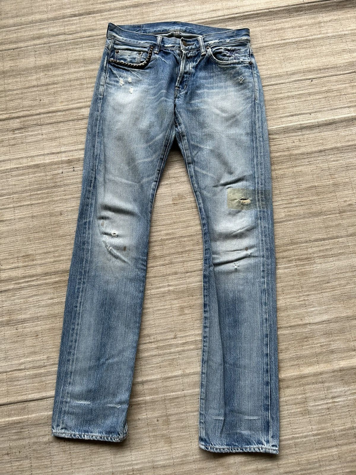 Hysteric Glamour × Japanese Brand Vtg HYSTERIC GLAMOUR XXX Selvedge Distressed denim RARE☠️ Size US 31 - 4 Thumbnail
