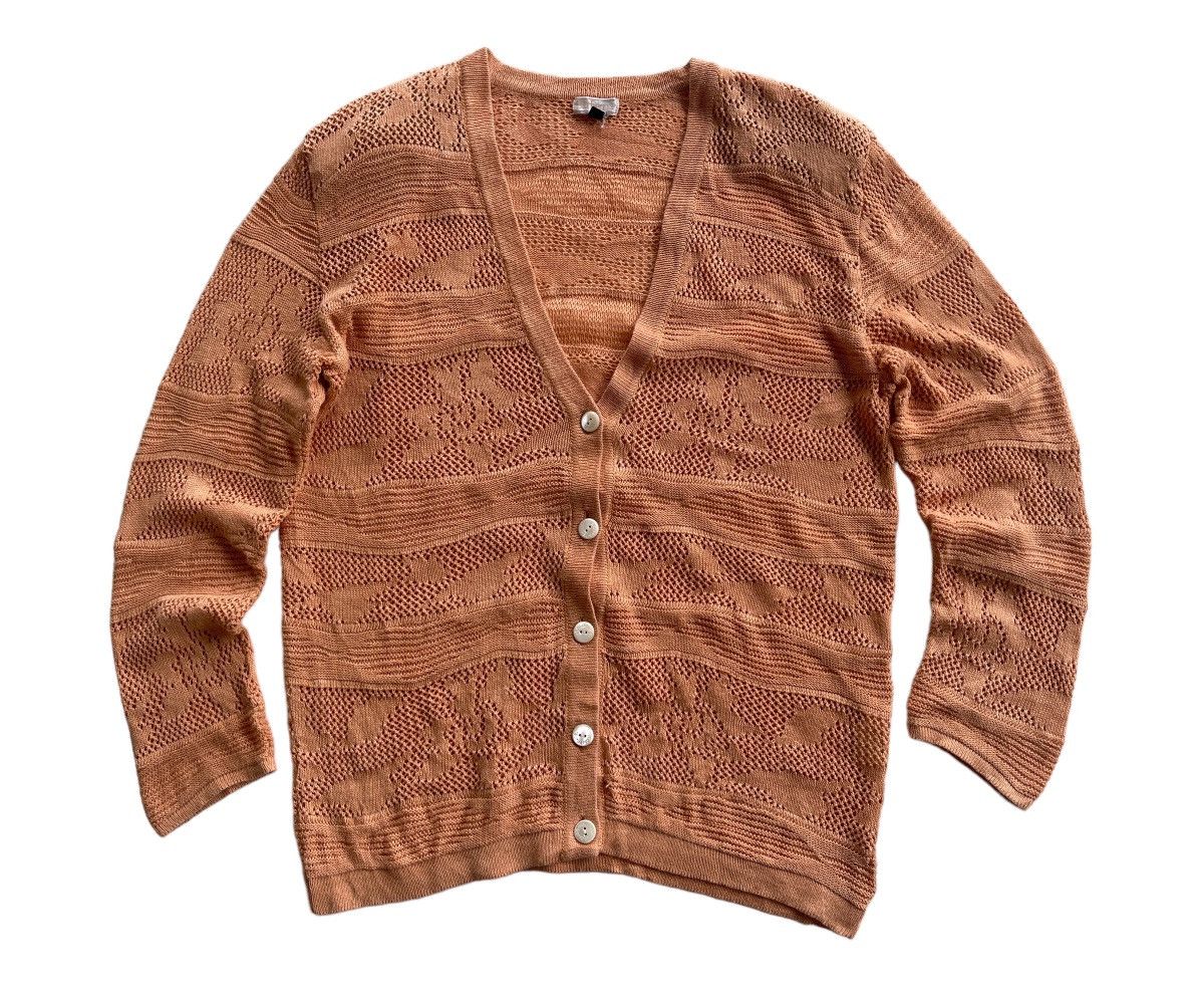 Burberry Vintage Burberrys Mesh Knit Cardigan Size M / US 6-8 / IT 42-44 - 2 Thumbnail
