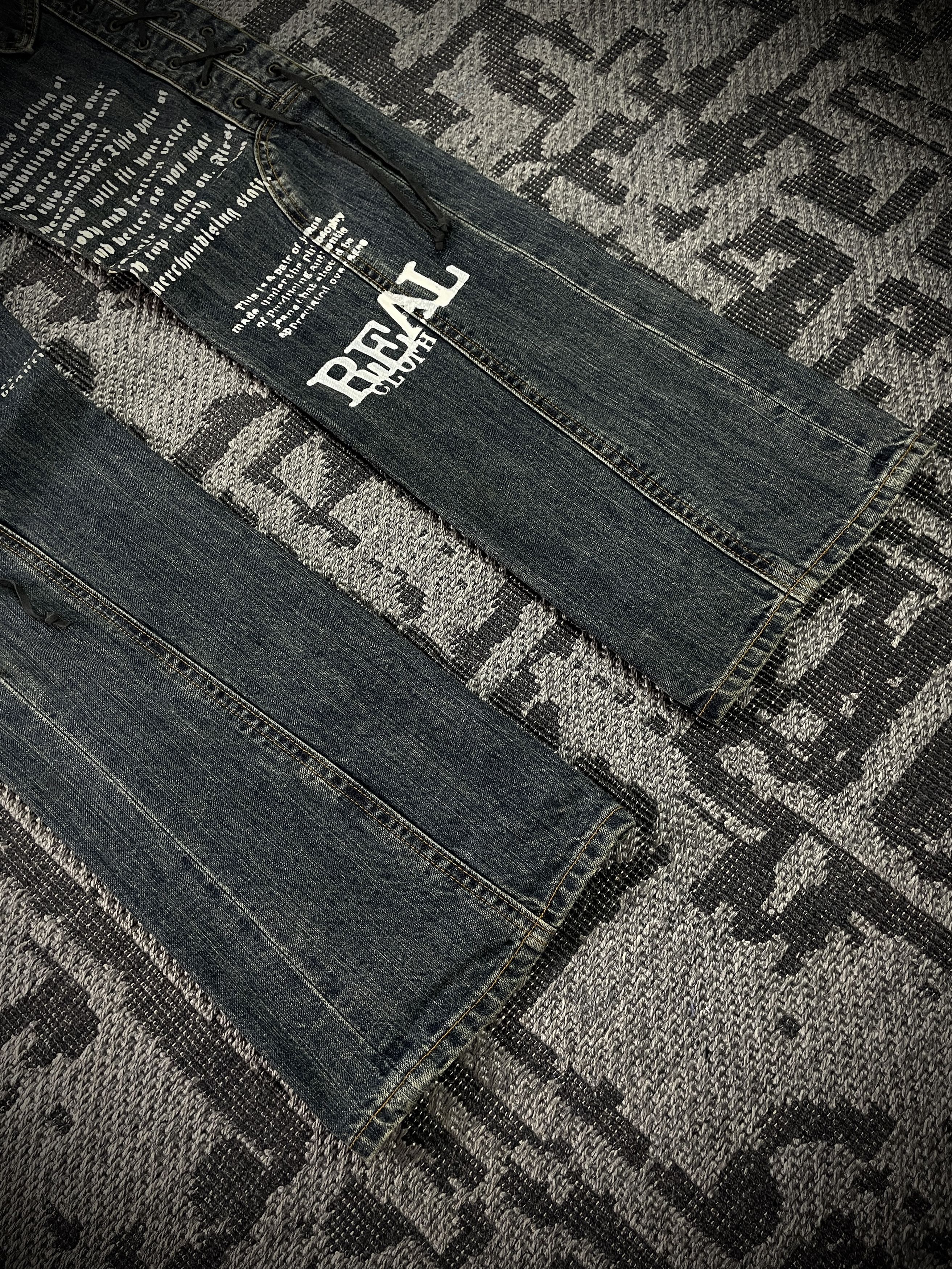 Other Japanese Poem Lace-Up Boot Cut Jeans Size US 32 / EU 48 - 4 Thumbnail