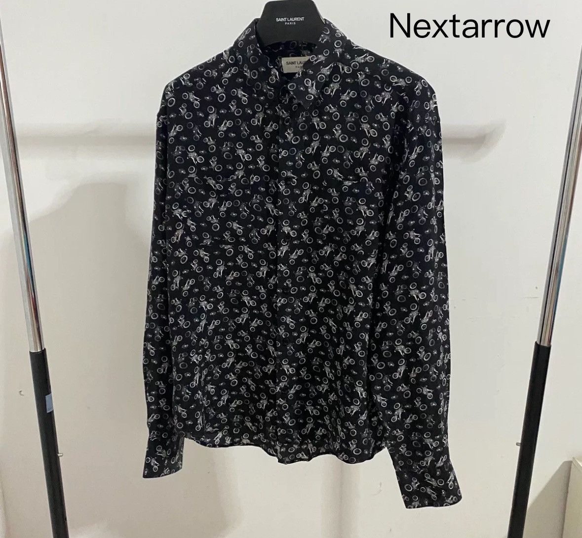 Saint Laurent Paris × Yves Saint Laurent Saint Laurent slp18FW motorcycle shirt2412-Nextarrow Size US S / EU 44-46 / 1 - 1 Thumbnail
