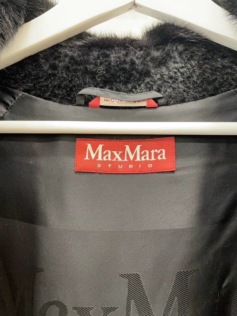 Max Mara Max Mara Black bat-sleeved wool overcoat Size S / US 4 / IT 40 - 6 Thumbnail