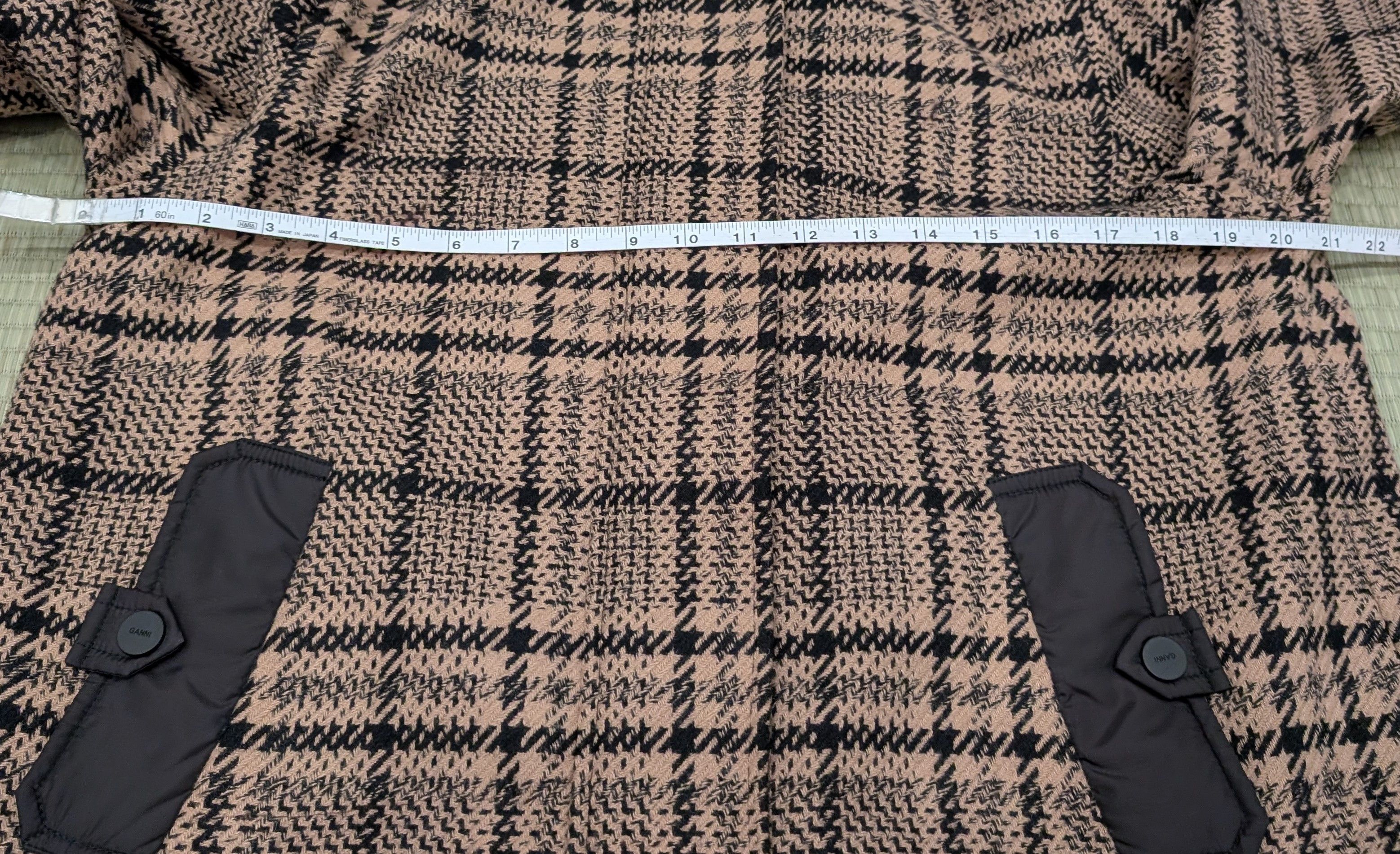 Ganni Ganni Tech Checked Wool Jacket Removable Quilted Hem EU 38 Size M / US 6-8 / IT 42-44 - 6 Thumbnail